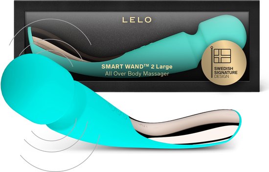 LELO Smart Wand 2 - Large - Aqua - Blauw