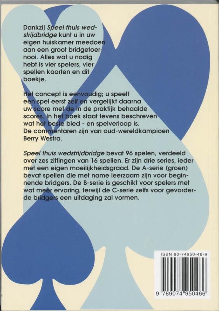 Speel thuis wedstrijdbridge