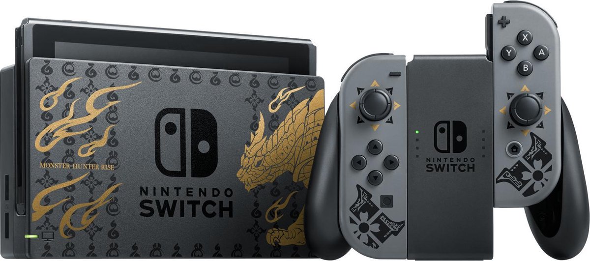 Nintendo Switch (2019 upgrade) - Monster Hunter Rise Edition