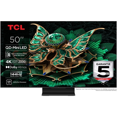 TCL TCL 50MQLED85K TV - Zwart