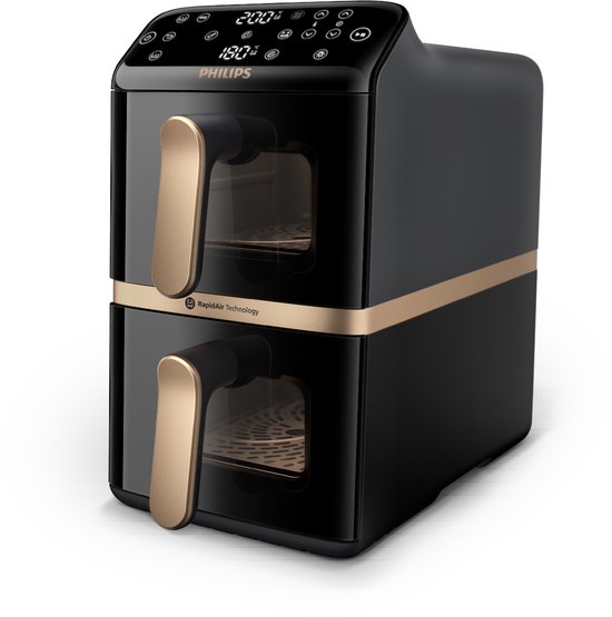 Philips NA462/70 4000 Serie Gestapelde Airfryer - Zwart