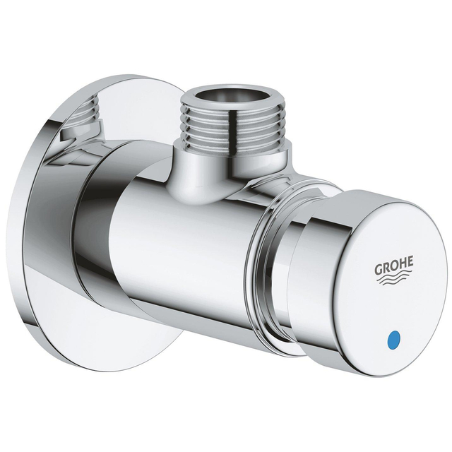 Grohe GROHE Euroeco Cosmopolitan S douchekraan zelfsluitend 1/2 blauw/rood chroom 36267000