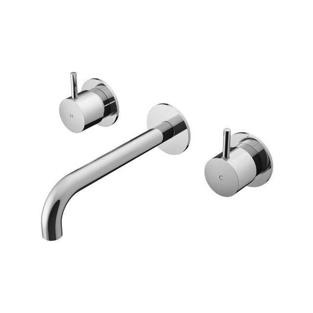 Hotbath Hotbath Cobber inbouw wastafelkraan verouderd ijzer CB005TEXT18AI / HBCB005T