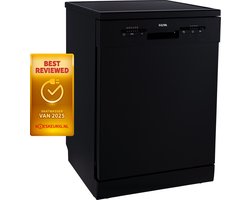 Etna VWV144ZWA Vrijstaande vaatwasser - Zwart
