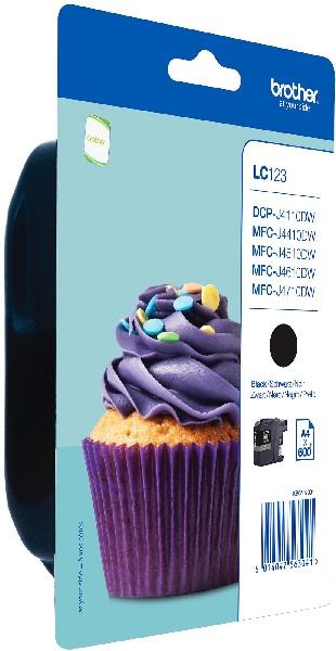 Brother Brother Lc123 Zwart (lc123bkbp)