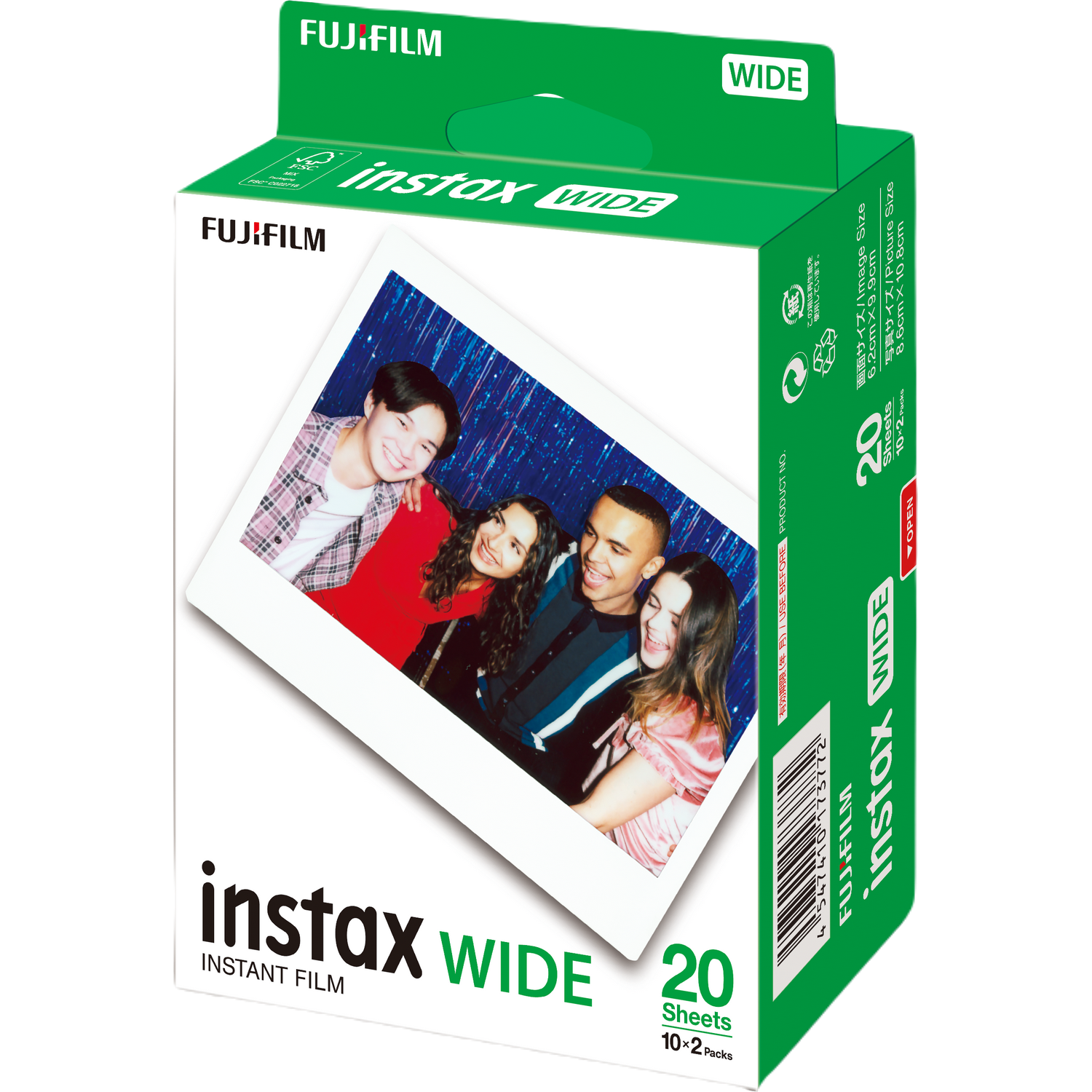 Fujifilm Fujifilm Instax Wide Colorfilm 10x2