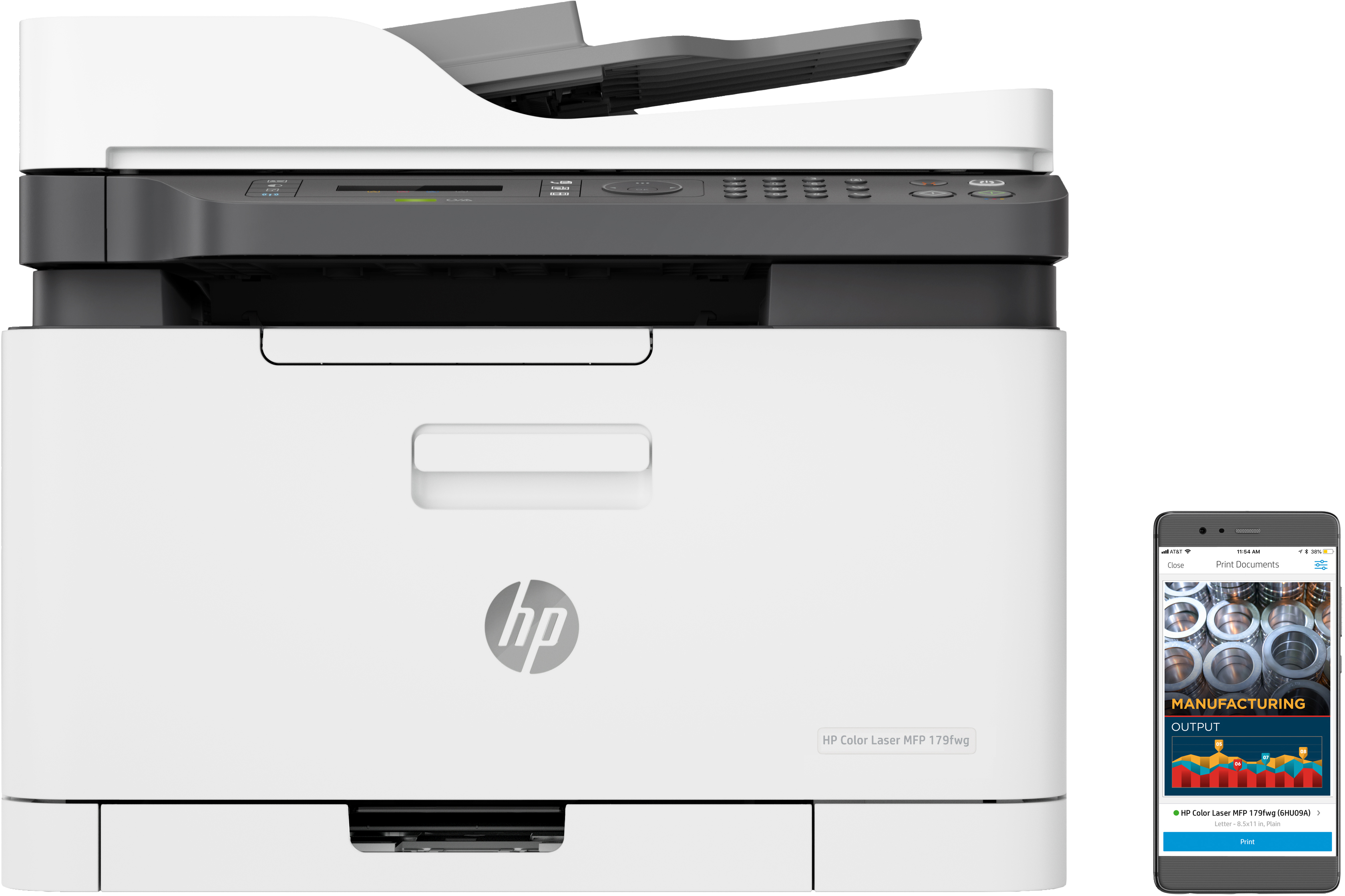 HP HP Color Laser Mfp 179fnw - Printen Kopiëren En Scannen Kleur