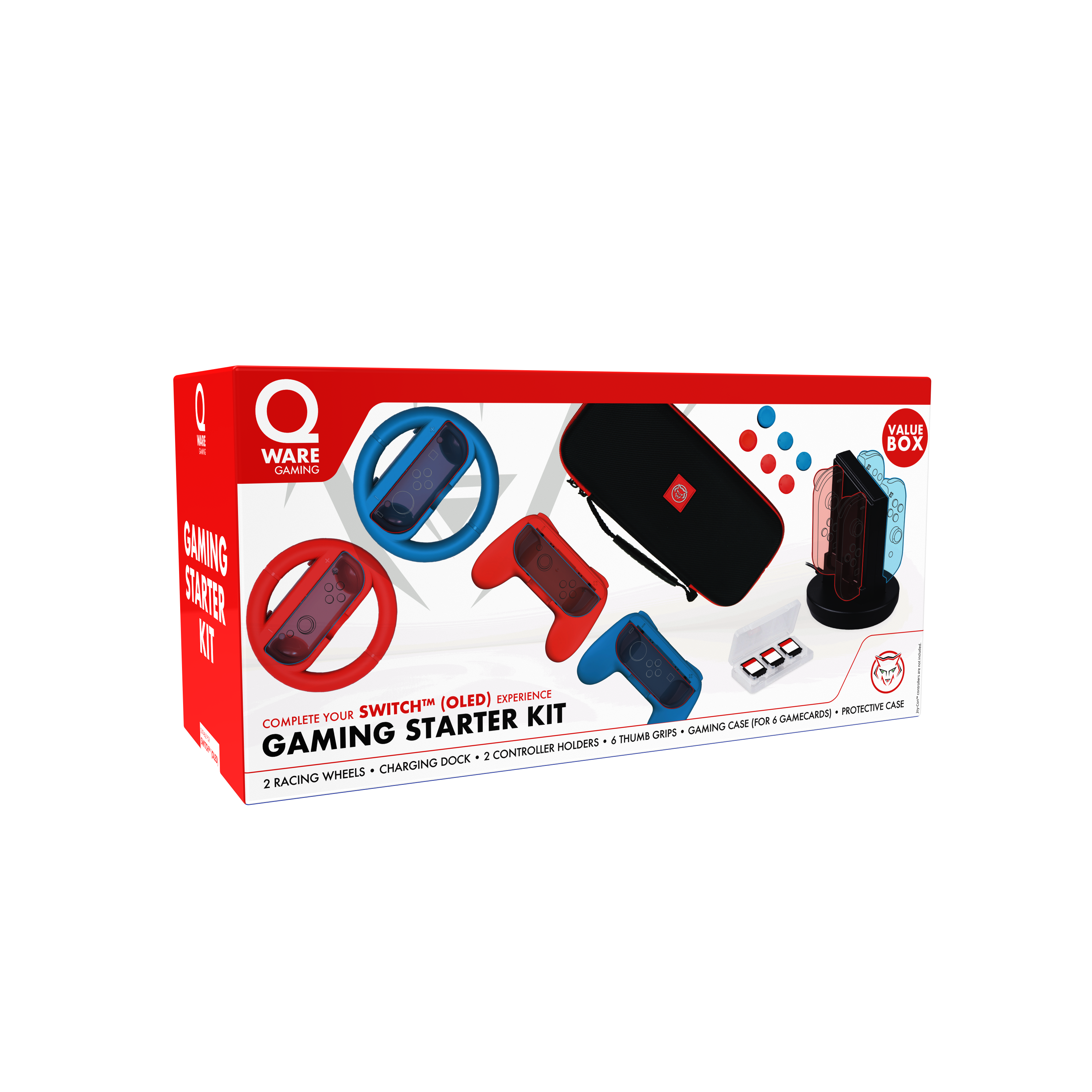 Qware Qware Gaming Bundel Voor Nintendo Switch (oled)