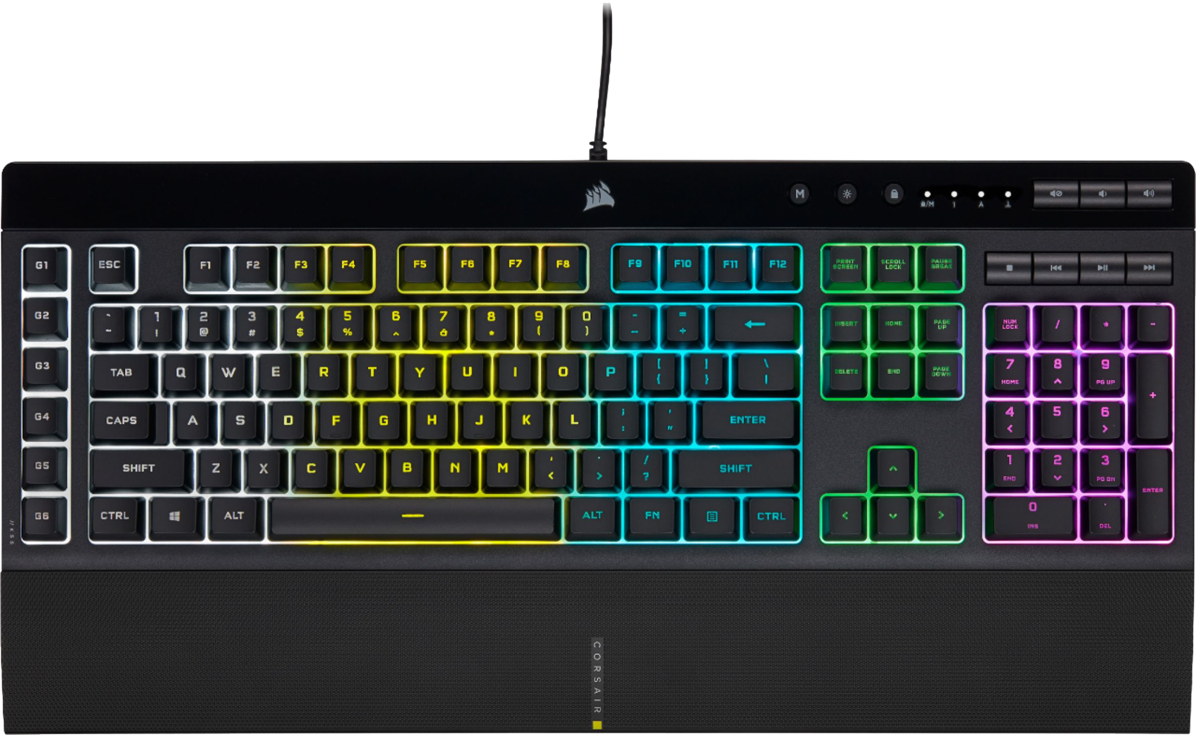 Corsair Corsair K55 Rgb Pro Keyboard - Us Qwerty
