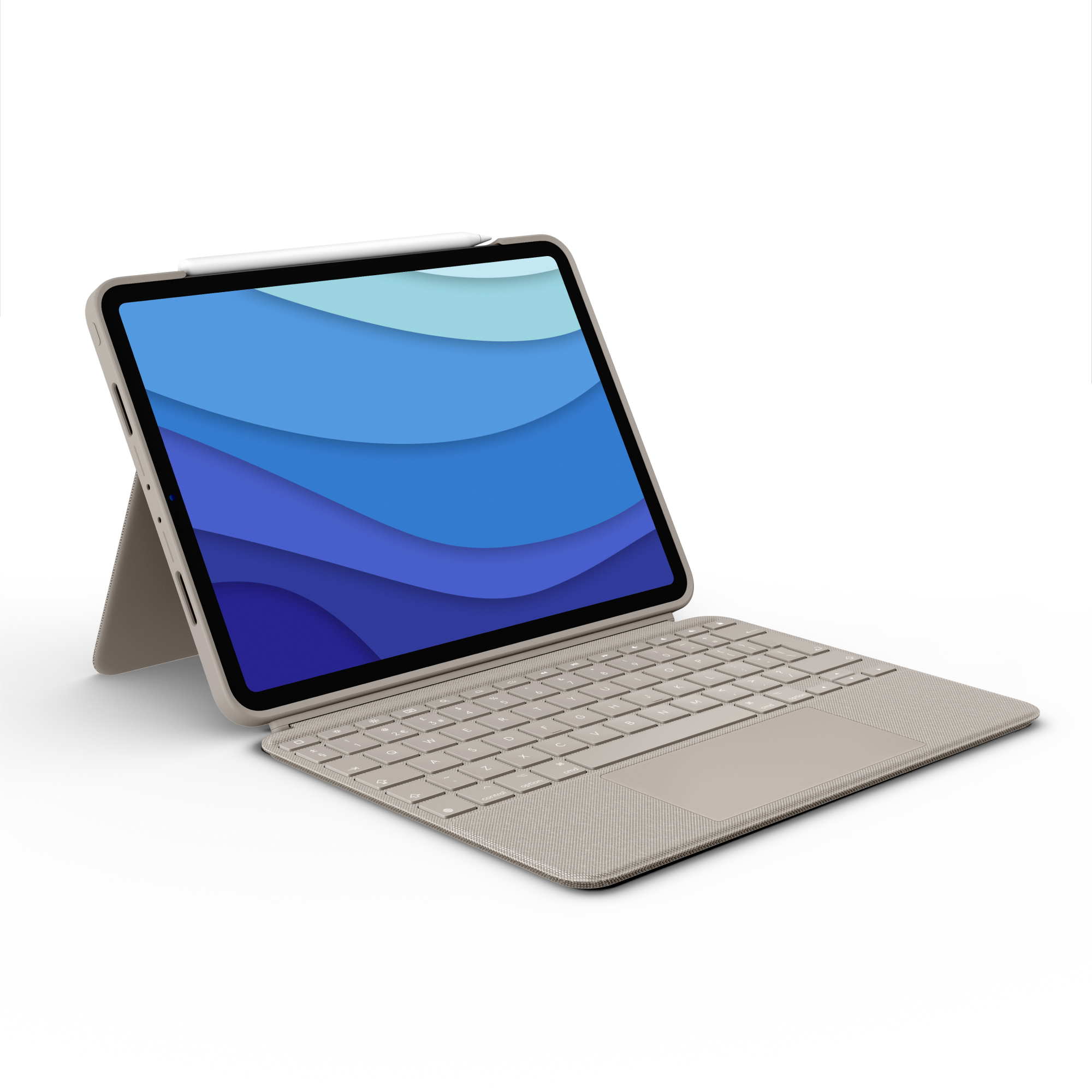 Logitech Logitech Combo Touch Ipad Pro 11" Toetsenbord - Zand (1e 2e 3e En 4e Gen)