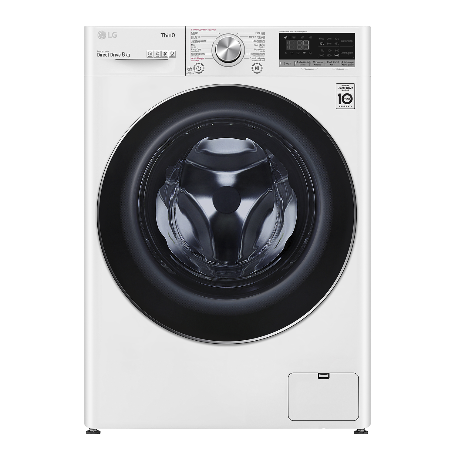 LG LG Gc3v708s2 Turbowash 39 Turbowash - Wasmachine Voorlader 8 Kg 1400 Rpm
