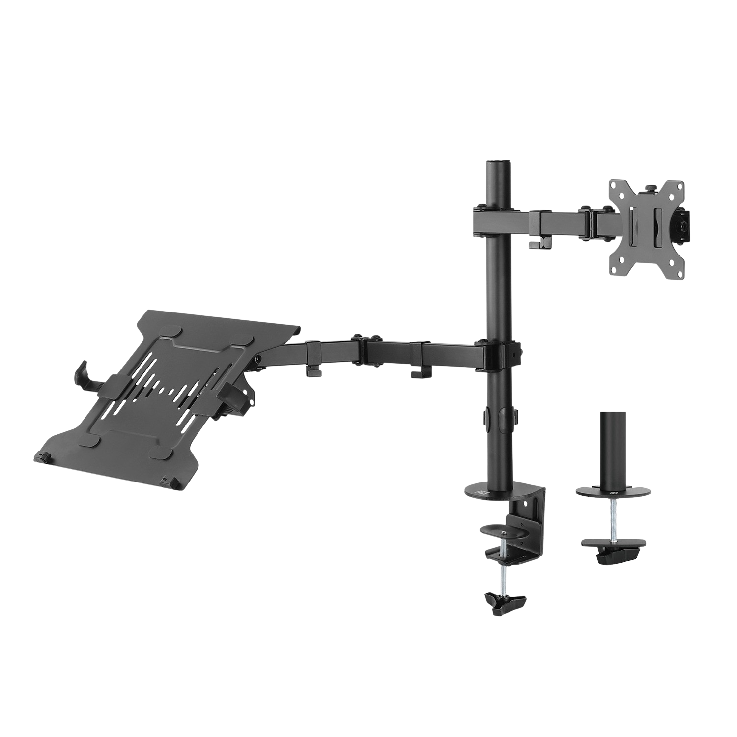ACT Act Ac8305 Monitorarm Met Laptophouder