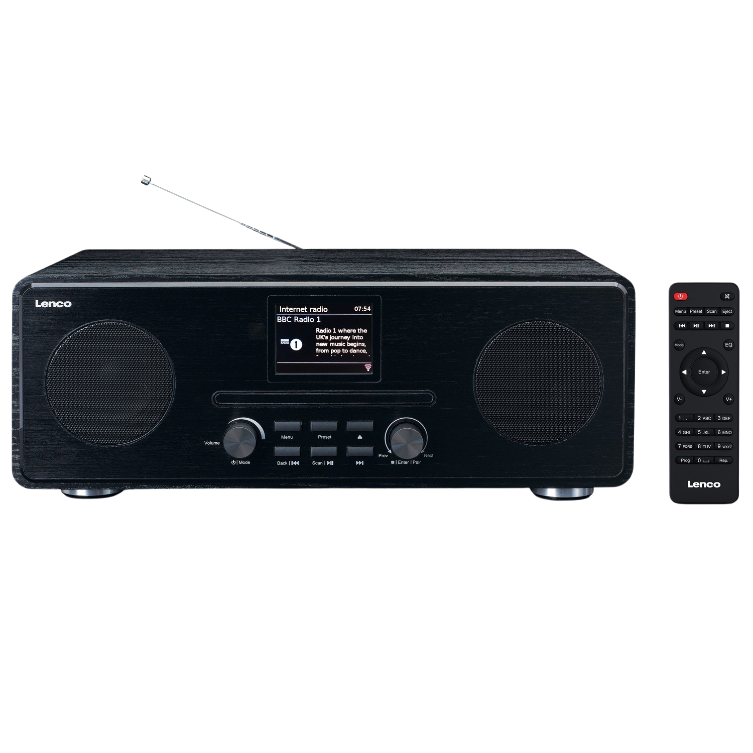 Lenco Lenco Dir-261bk Zwart