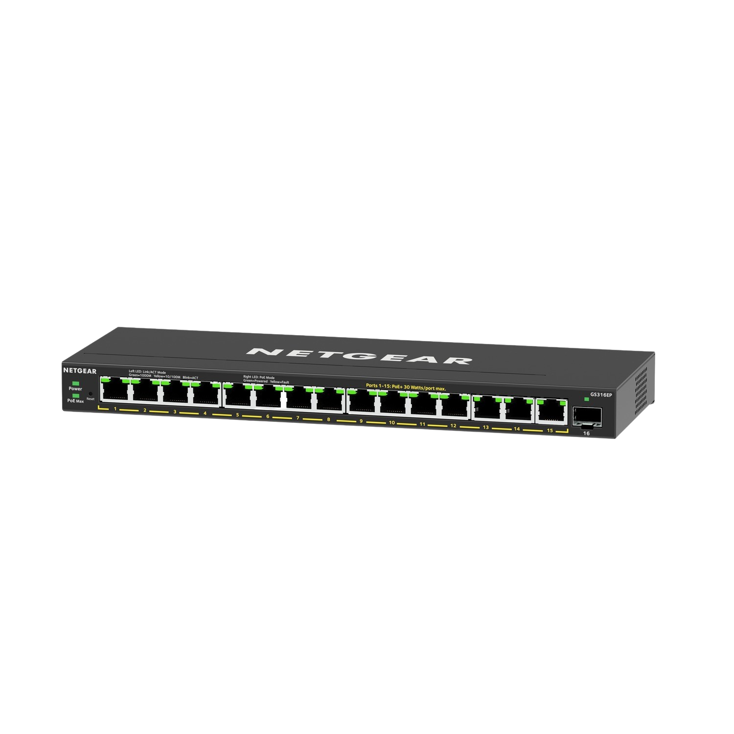 Netgear Netgear 16-port Poe+ Gigabit Ethernet Plus Switch + 1 Sfp Port