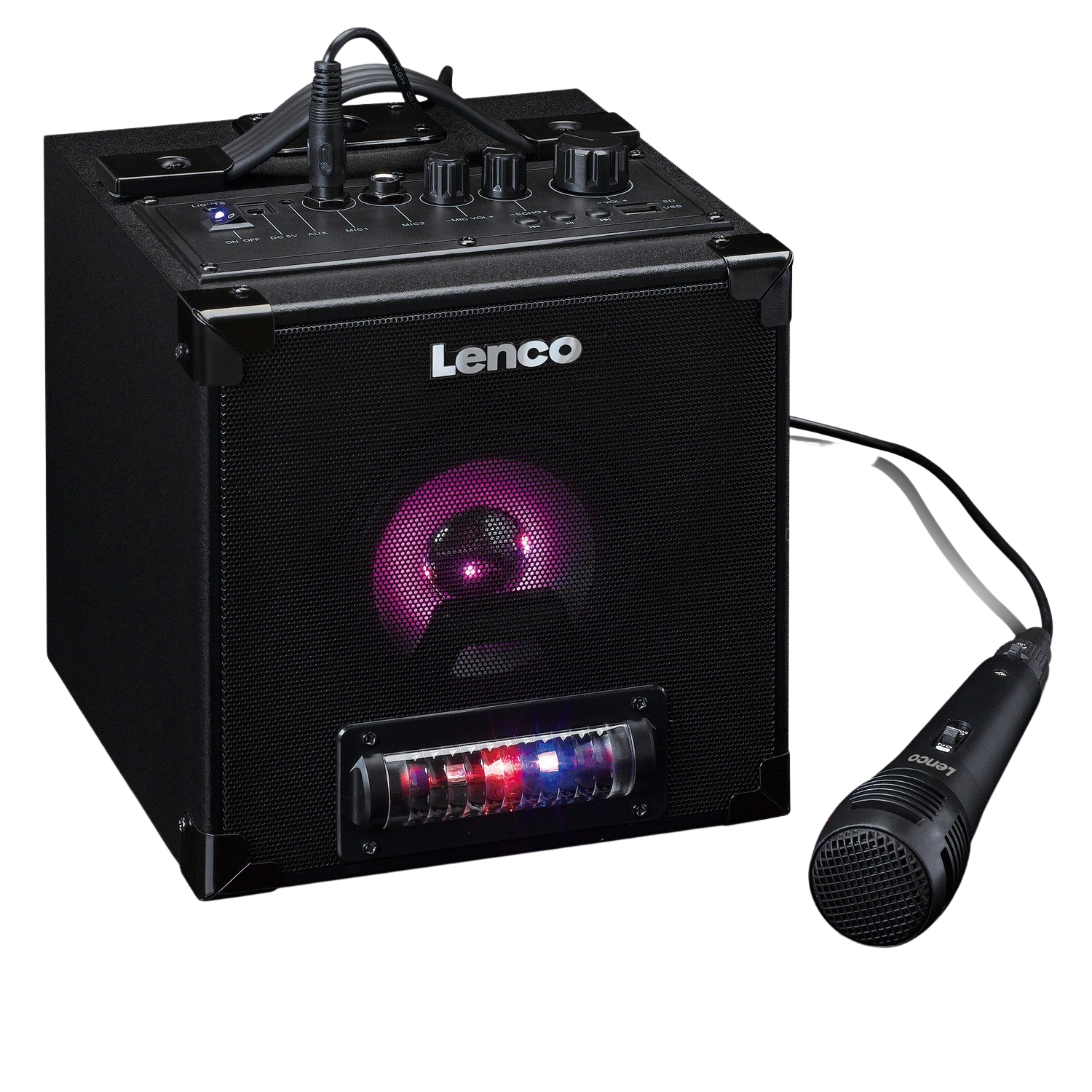 Lenco Lenco Btc-070bk Karaoke Bluetoothspeaker Met Microfoon Zwart