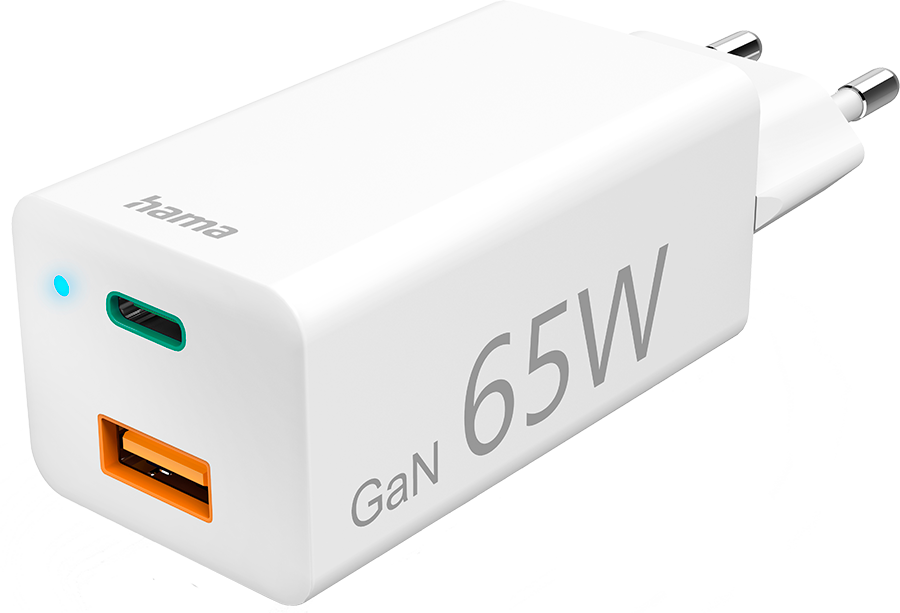 Hama Hama 125130 Lader 1x Usb-c + A 65w Wit