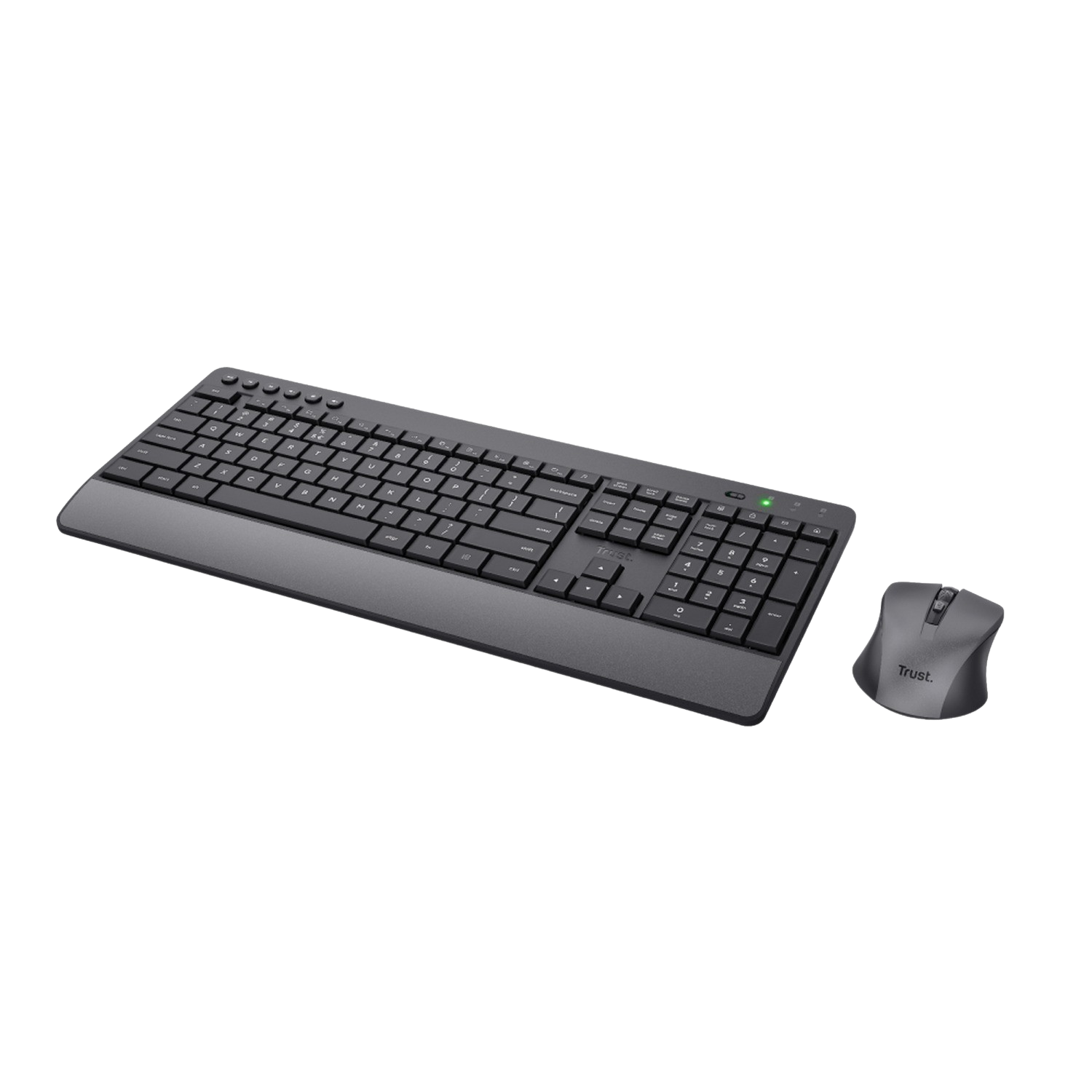 Trust Trust Trezo - Draadloos Toetsenbord En Muis Qwerty - Zwart
