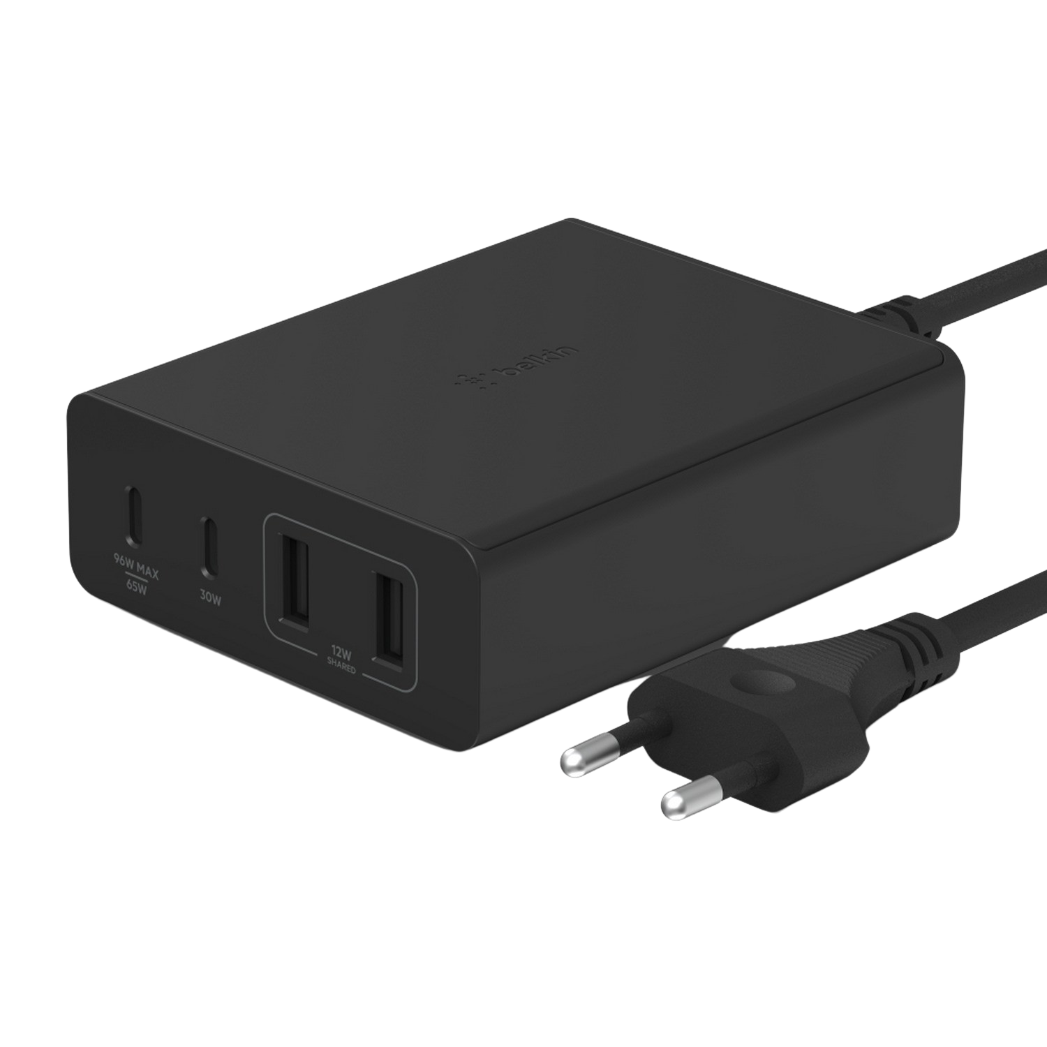 Belkin Belkin 108w 4-ports Usb Gan Desktop Charger (dual C And Dual A) 2m Cord