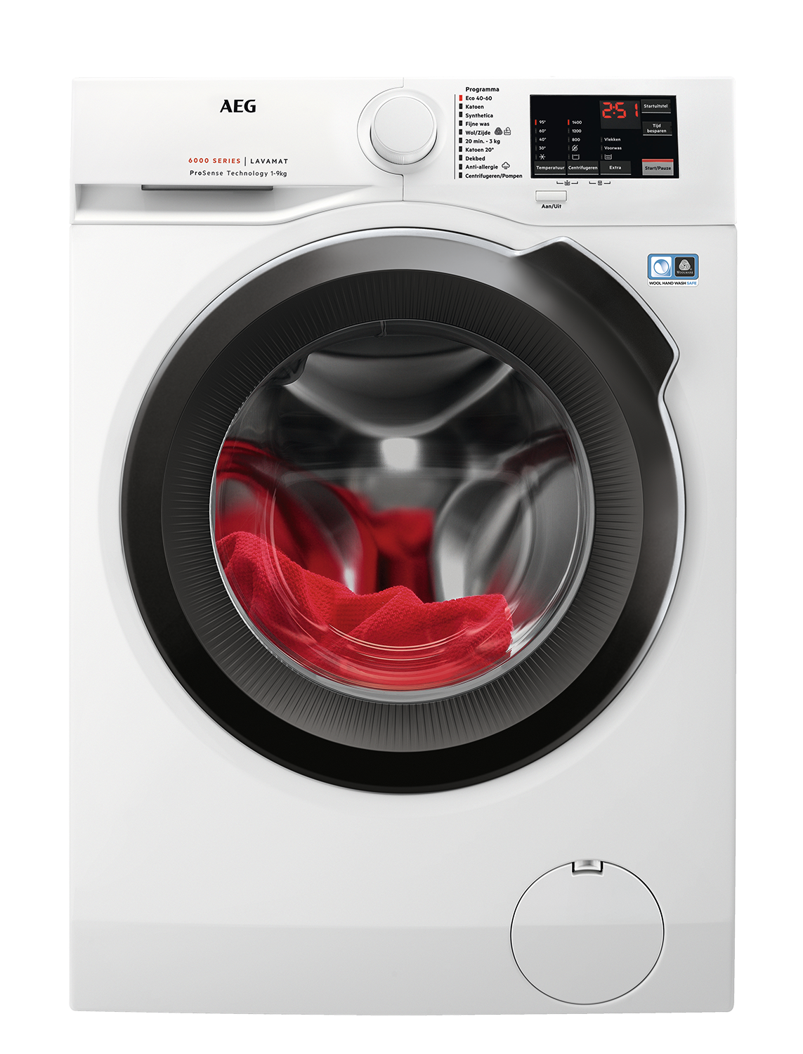 AEG AEG Lf694abc Prosense - Wasmachine Voorlader 9 Kg 1400 Rpm 76 Db