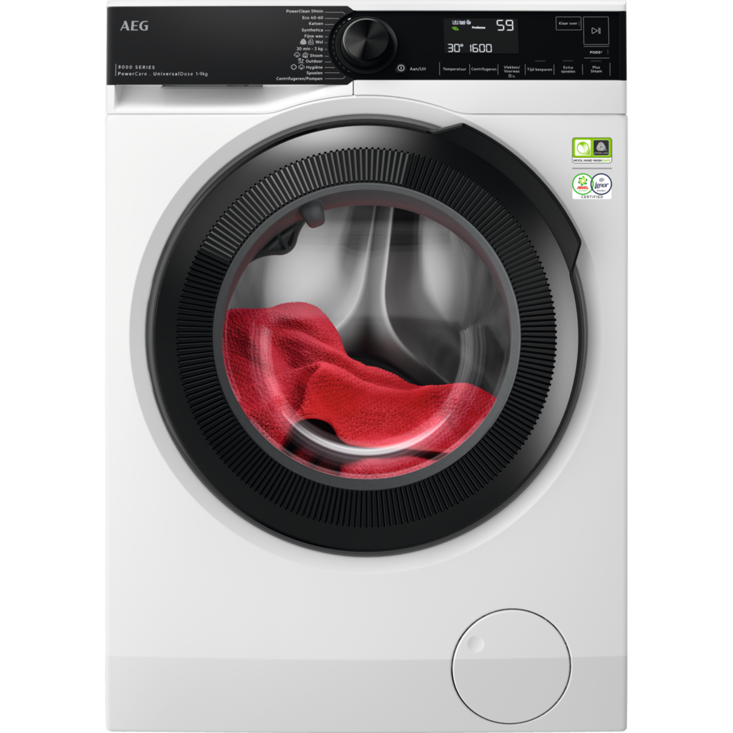 AEG AEG Lr8696ud4m Powercare - Wasmachine Voorlader 9 Kg 1600 Rpm 76 Db