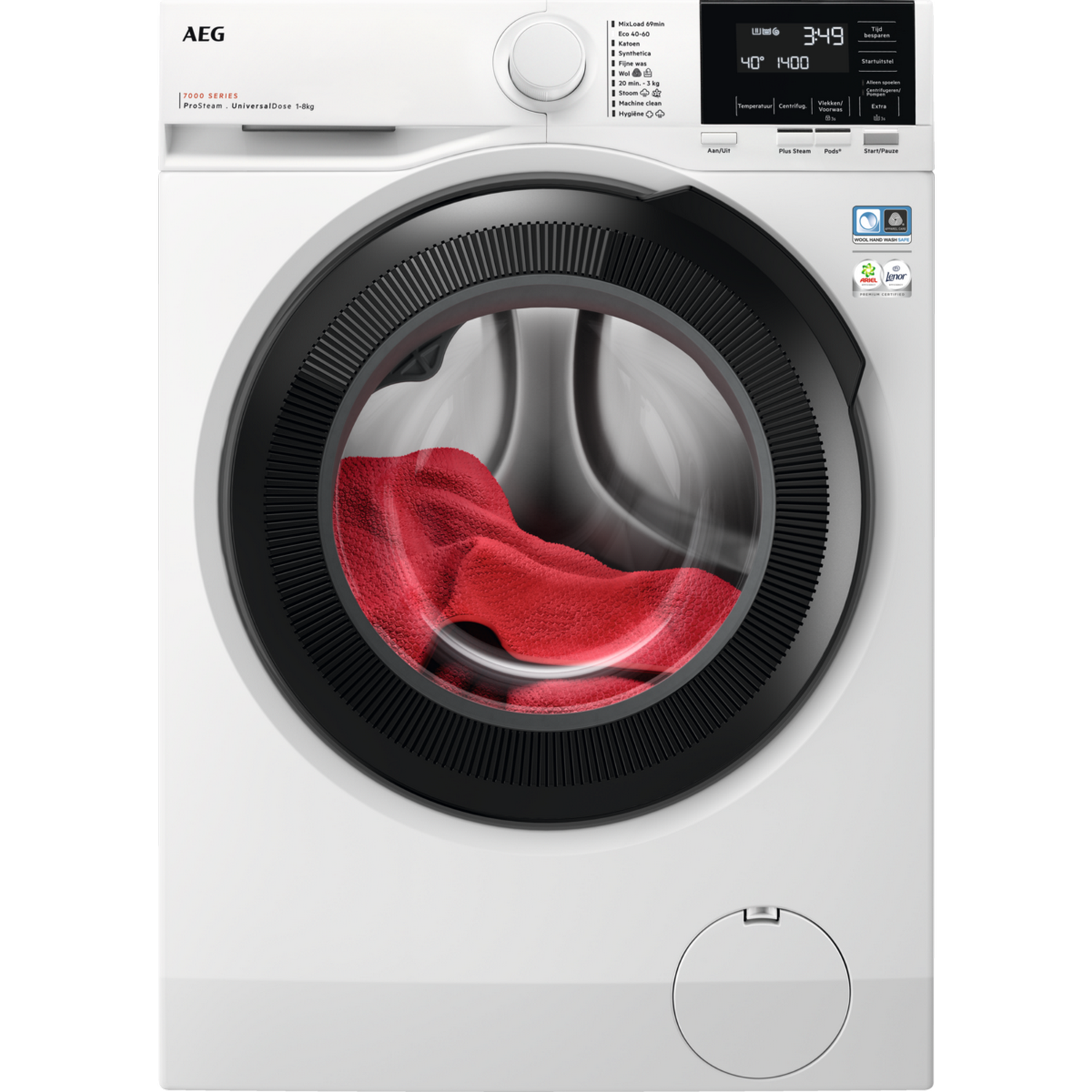 AEG AEG Lr7386u4 Prosteam - Wasmachine Voorlader 8 Kg 1600 Rpm 76 Db