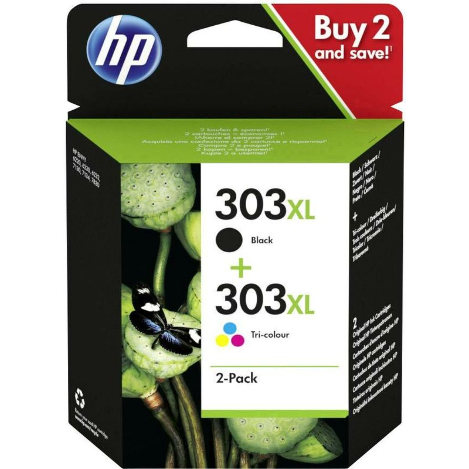 HP HP 303 Xl Ink Combo Zwart/kleur