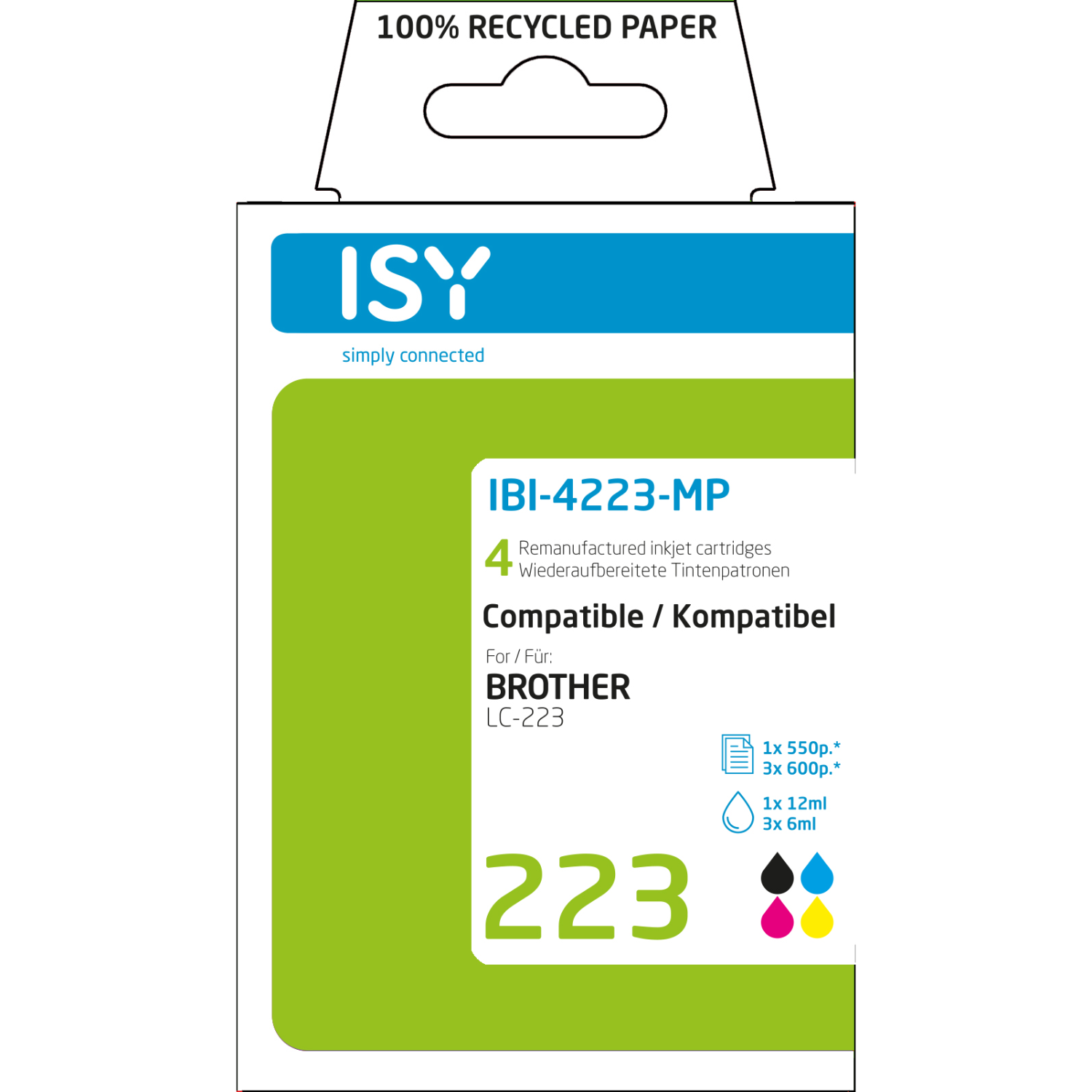 ISY ISY Multipack 4 Brother Lc223 Bcmy
