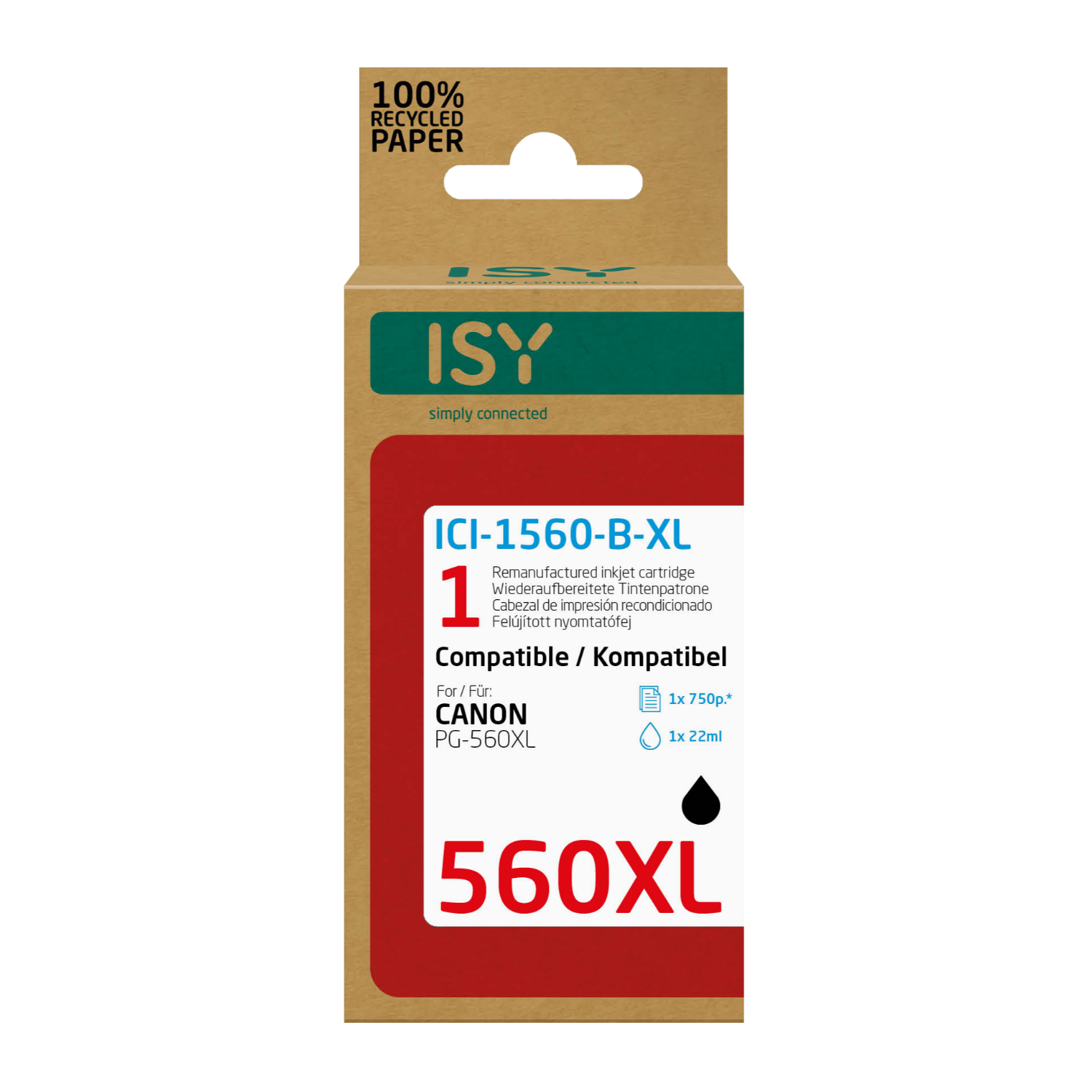 ISY ISY Canon Pg 560xl Black