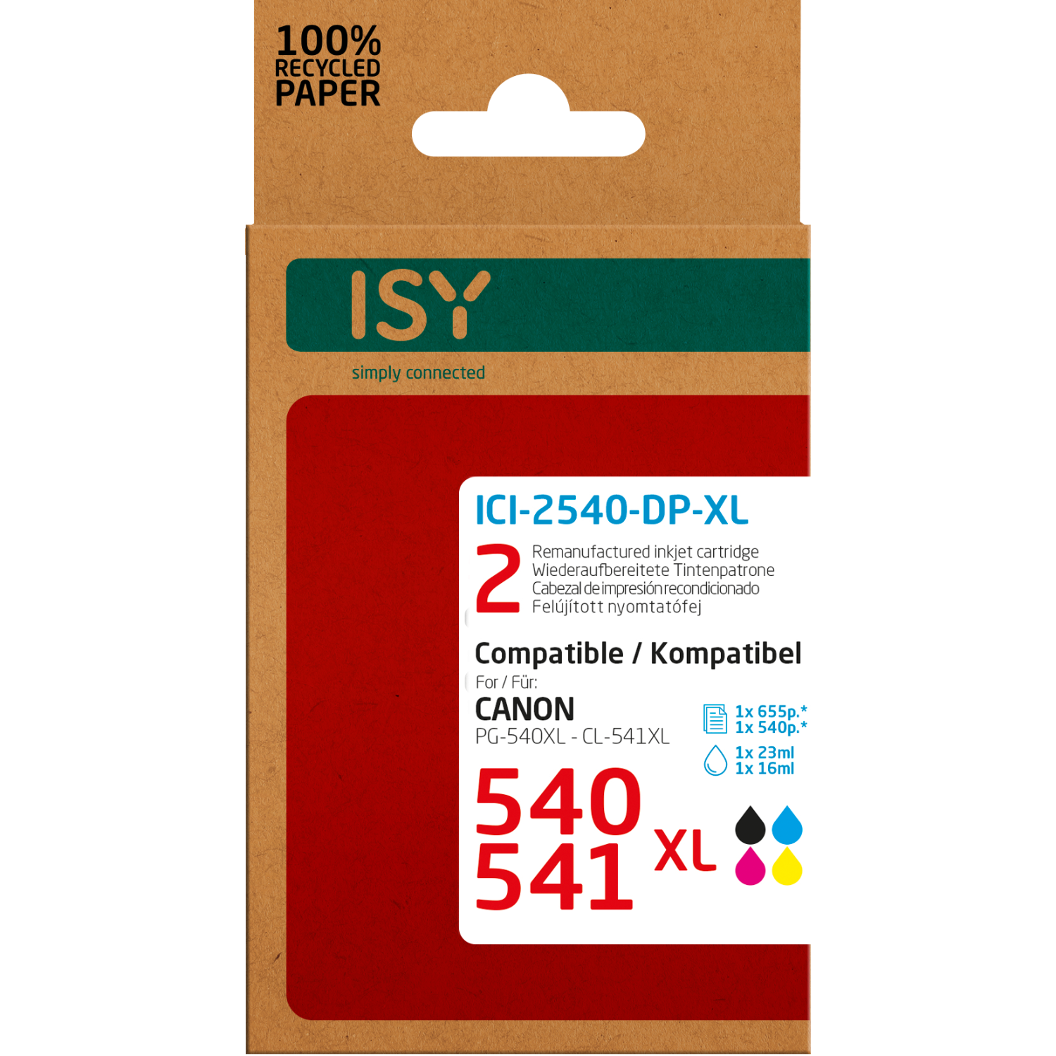 ISY ISY Multipack 2 Canon 540xl+541xl