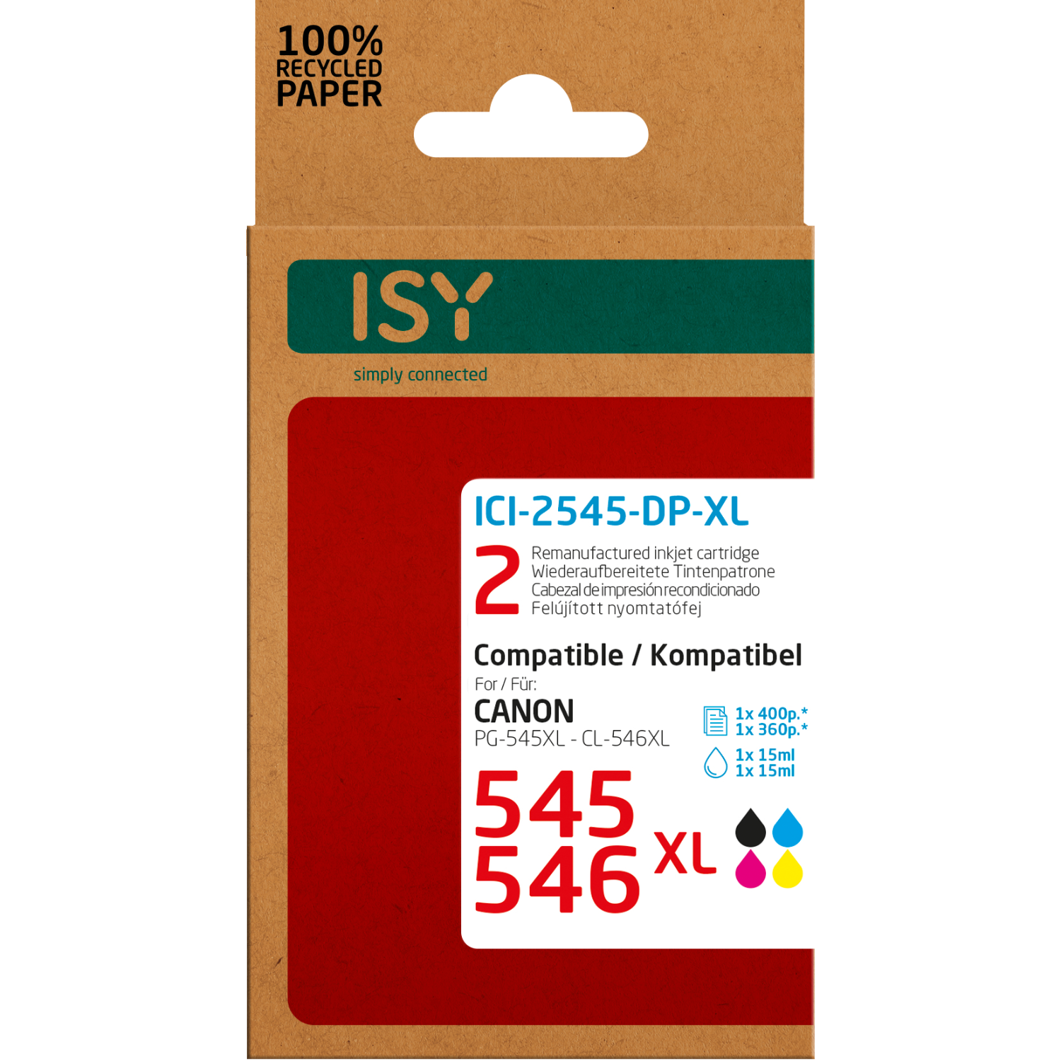 ISY ISY Multipack 2 Canon 545xl+546xl