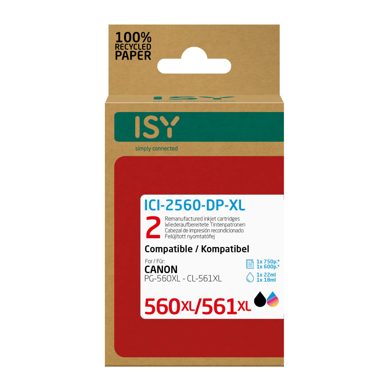 ISY ISY Multipack 2 Canon 560xl+561xl