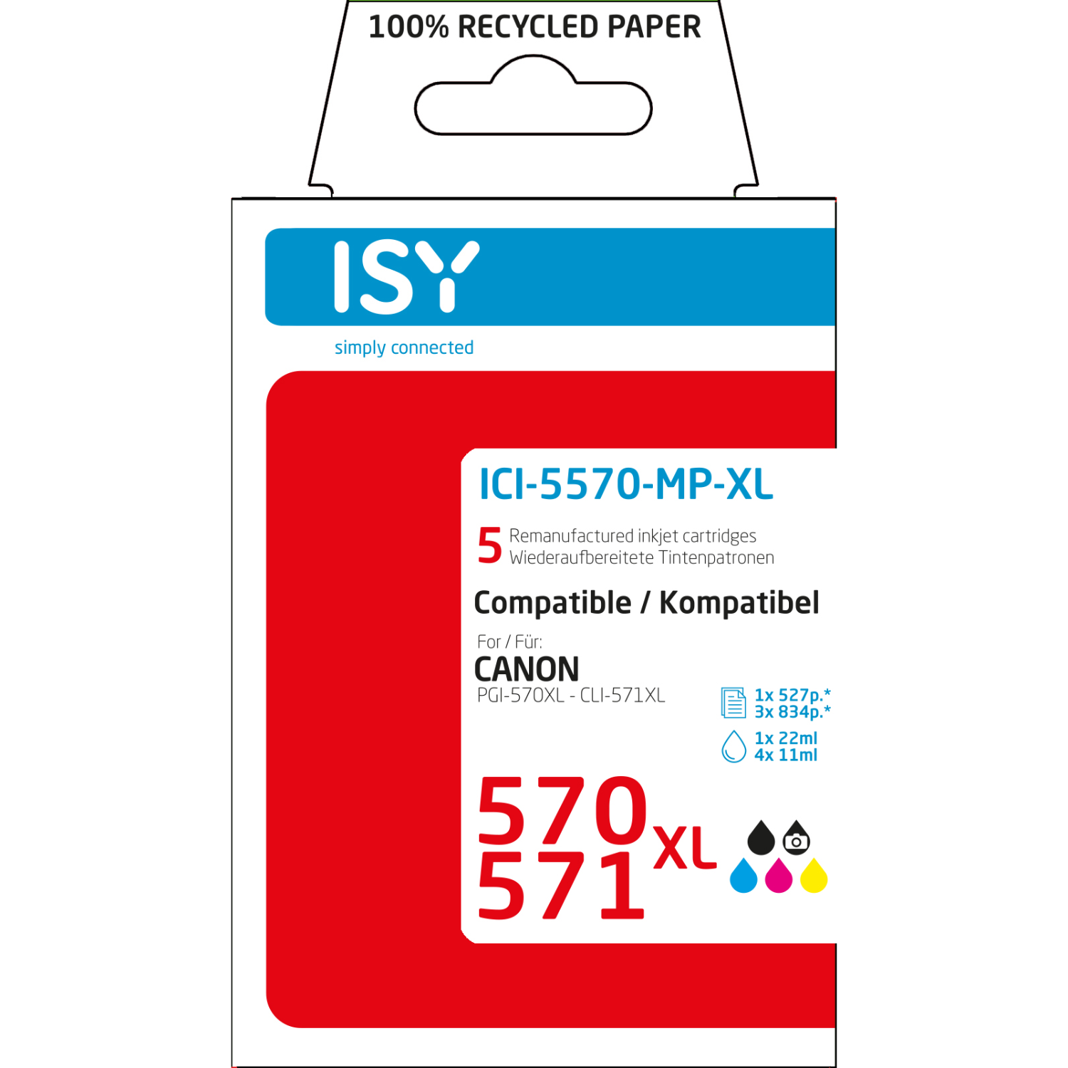 ISY ISY Multipack 5 Canon 570xl+571xl