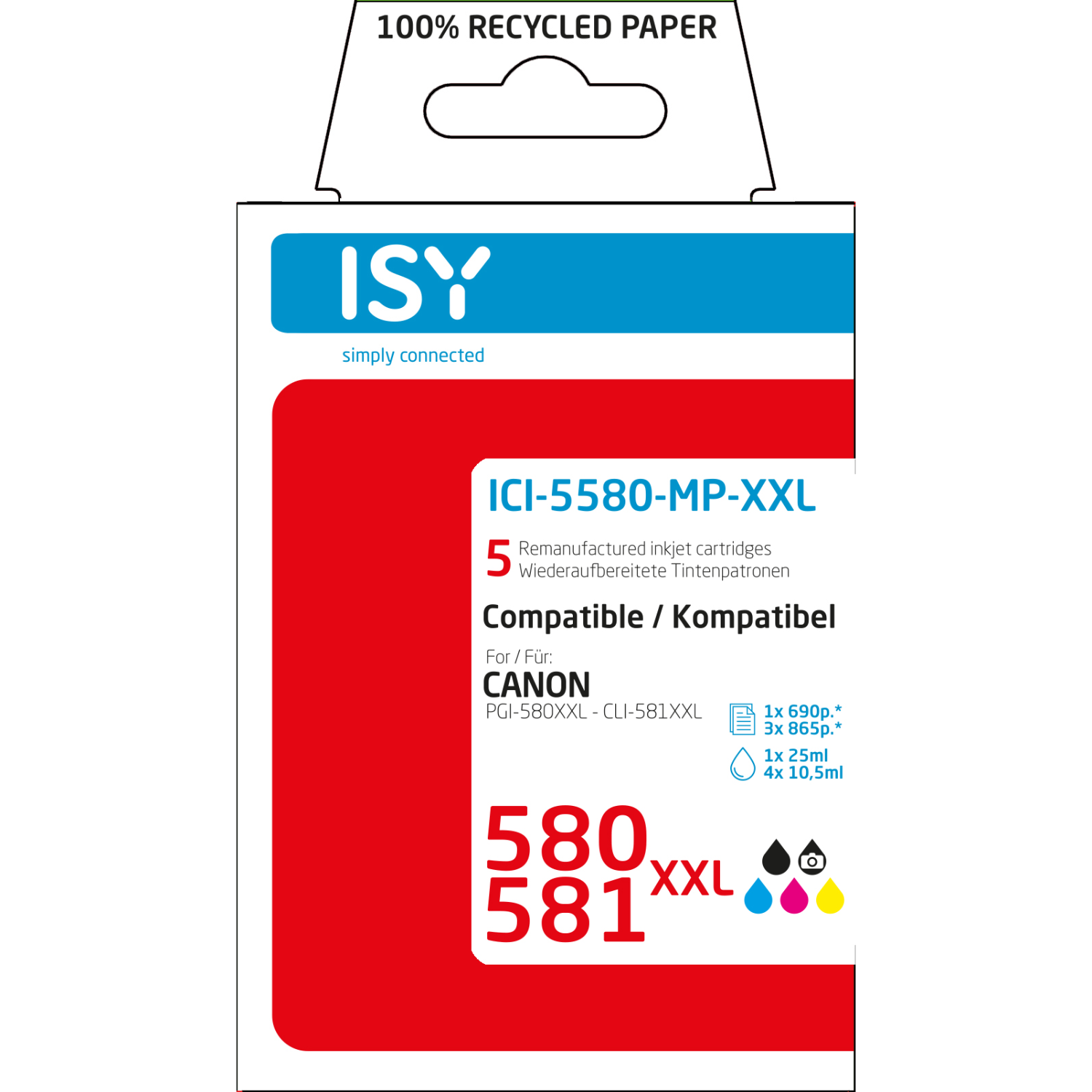 ISY ISY Multipack 5 Canon 580xxl+581xxl