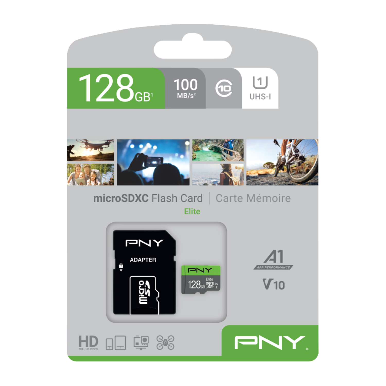 PNY PNY Microsd Cl10 100mb/s 128 Gb+ Adapter