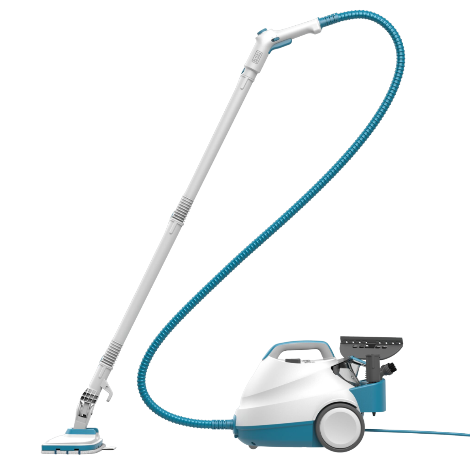 BLACK+DECKER Black+decker Stoomreiniger Met 8 Accessoires - Blauw