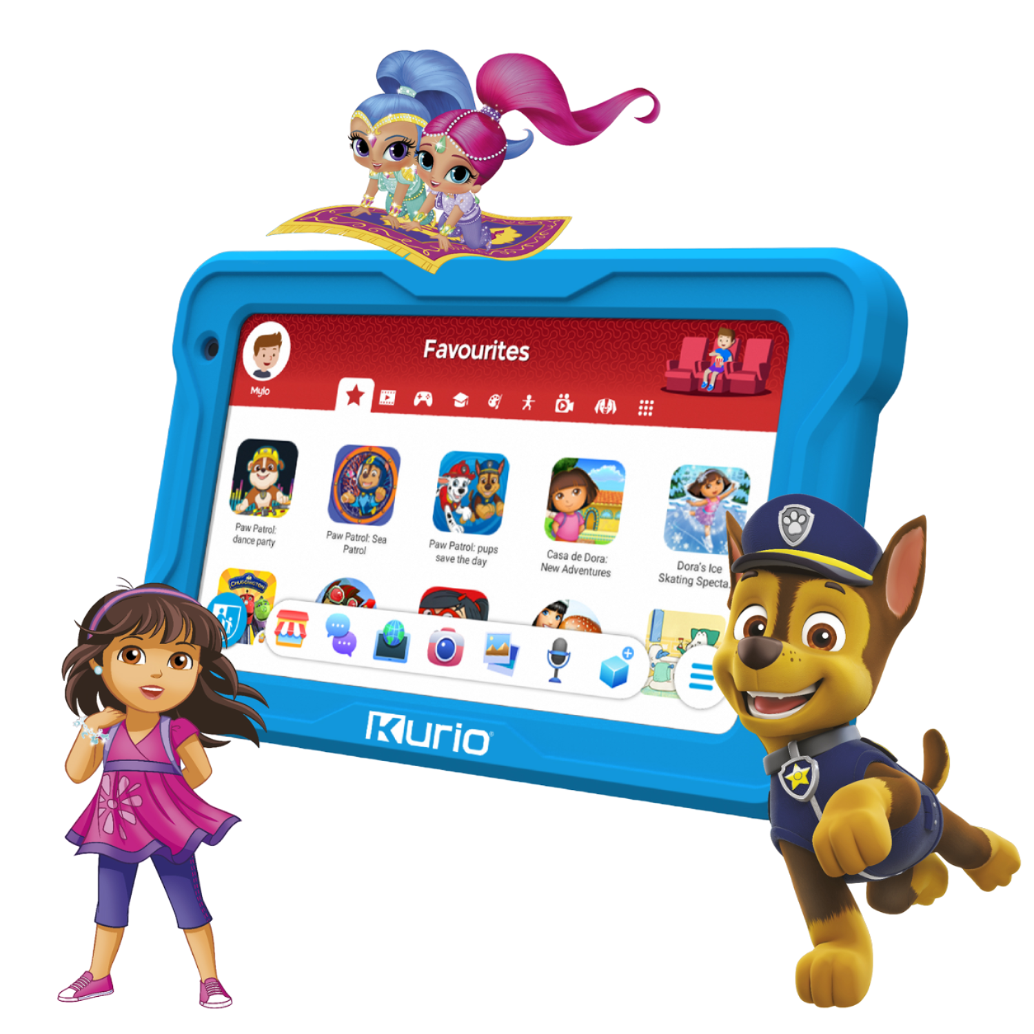 Kurio Kurio Tab Premium Nickelodeon - 7 Inch 32 Gb Kindertablet - Blauw