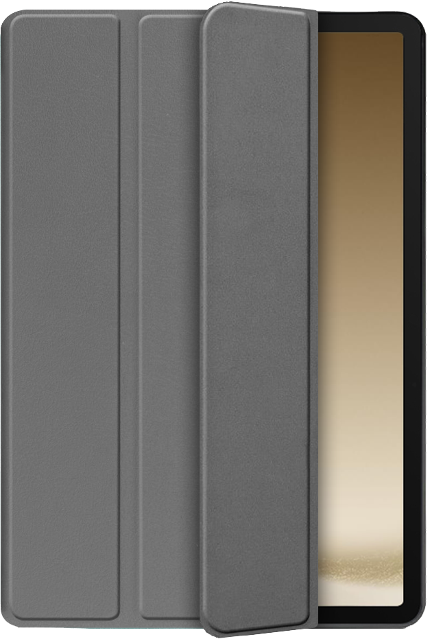 Just in case Just In Case Trifold Case Voor Samsung Galaxy Tab A9+ - Grijs