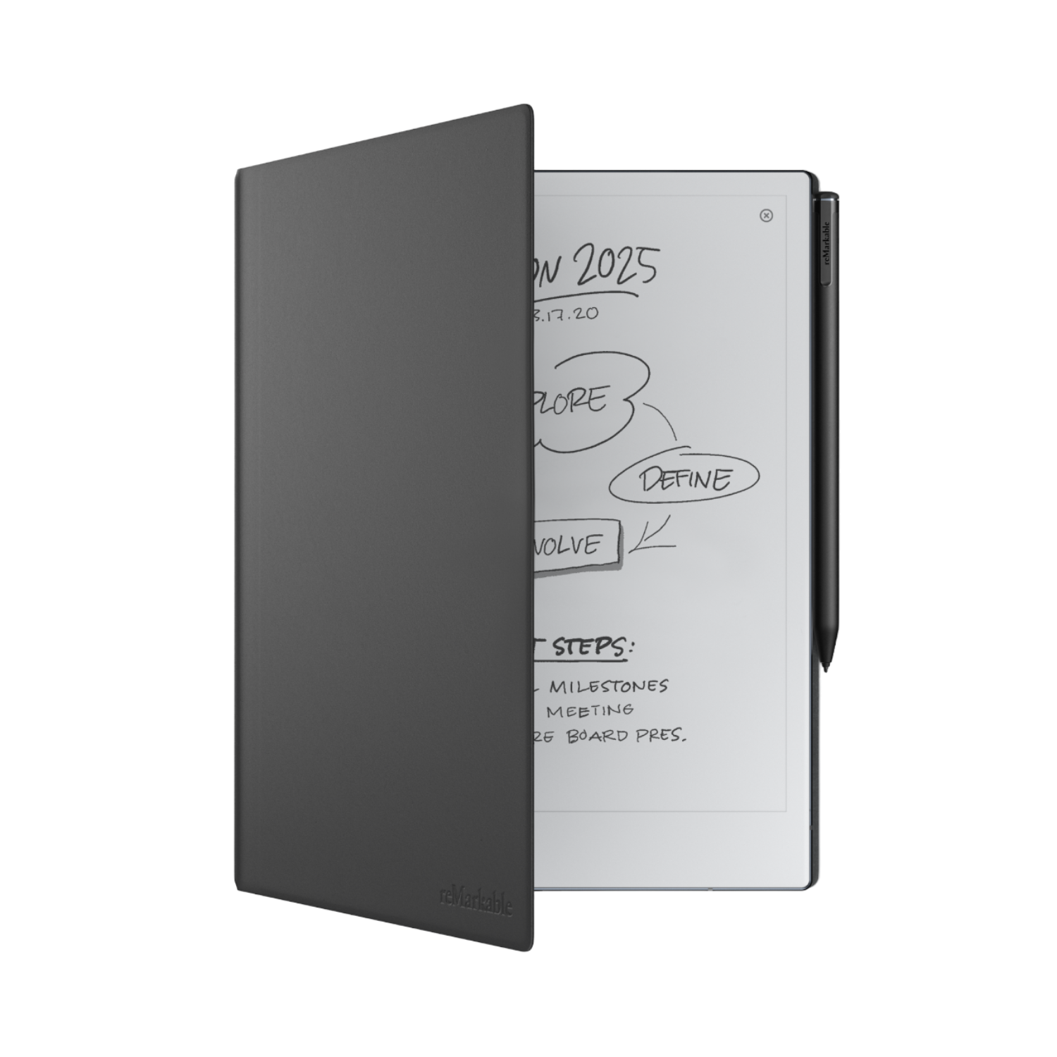 Remarkable Leren Book Folio Zwart