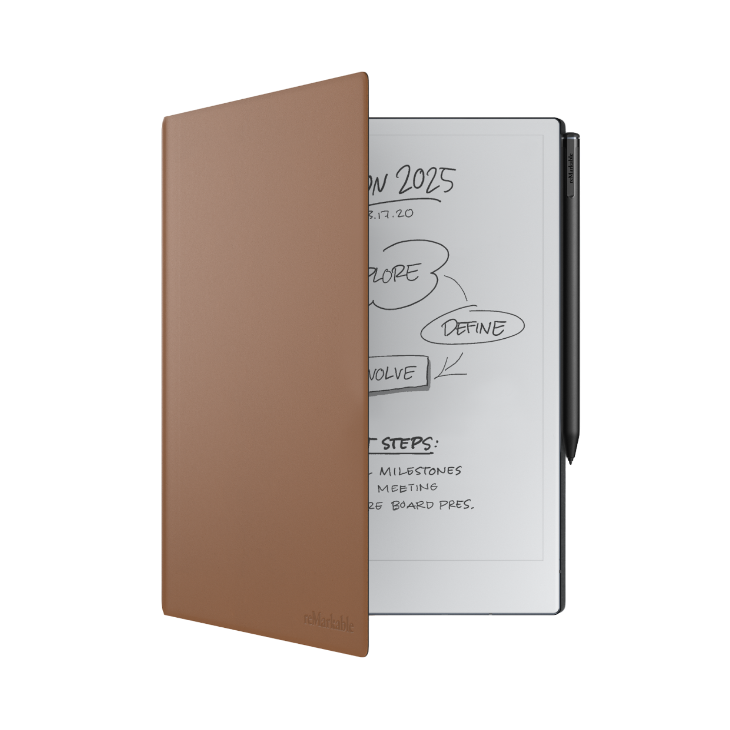 Remarkable Leren Book Folio Bruin