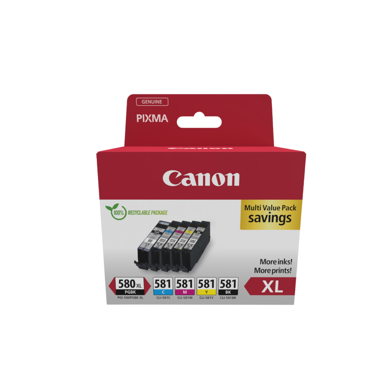 Canon Canon Pgi-580xl/cli-581 (pgbk Bkcmy) Multicolor