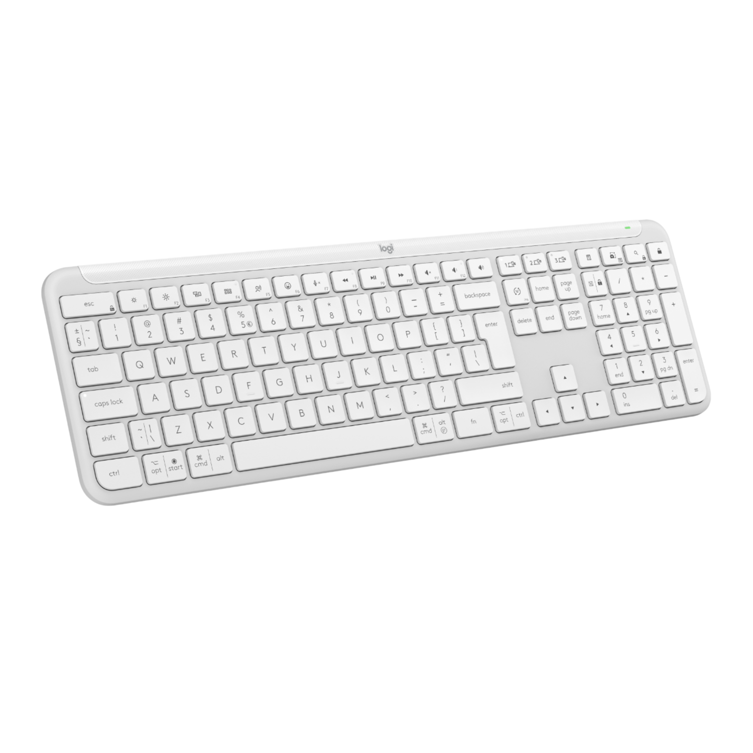 Logitech Logitech K950 Signature Slim Draadloos Toetsenbord Wit