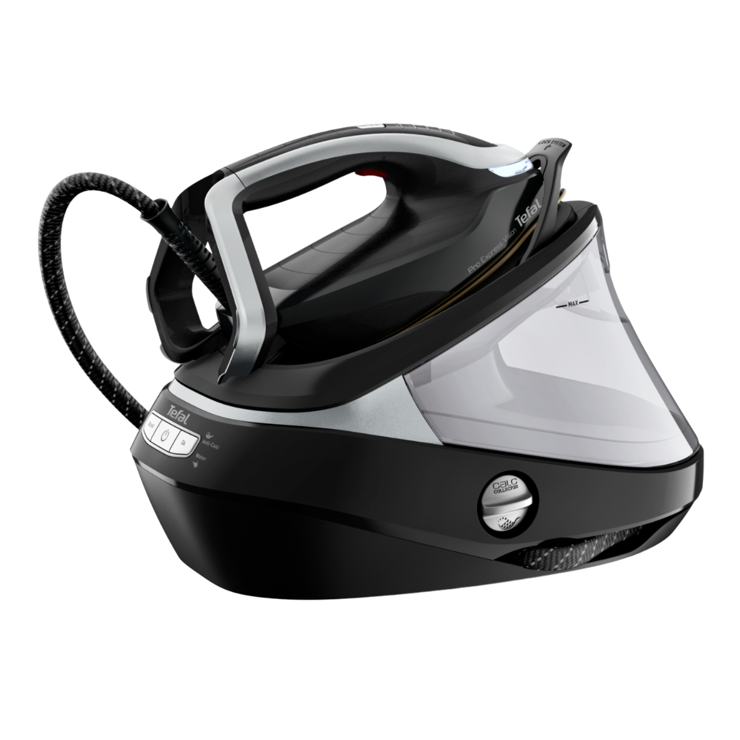Tefal Tefal Gv9821 Pro Express Vision Stoomstrijkijzer Zwart En Zilver