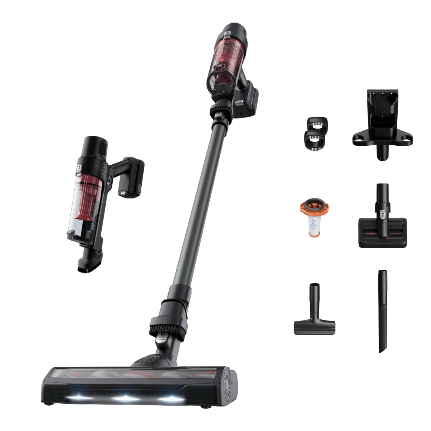 Rowenta Rowenta Rh6a75 X-pert 7.60 Animal Steelstofzuiger Incl. Kruimelzuiger Rood En Zwart