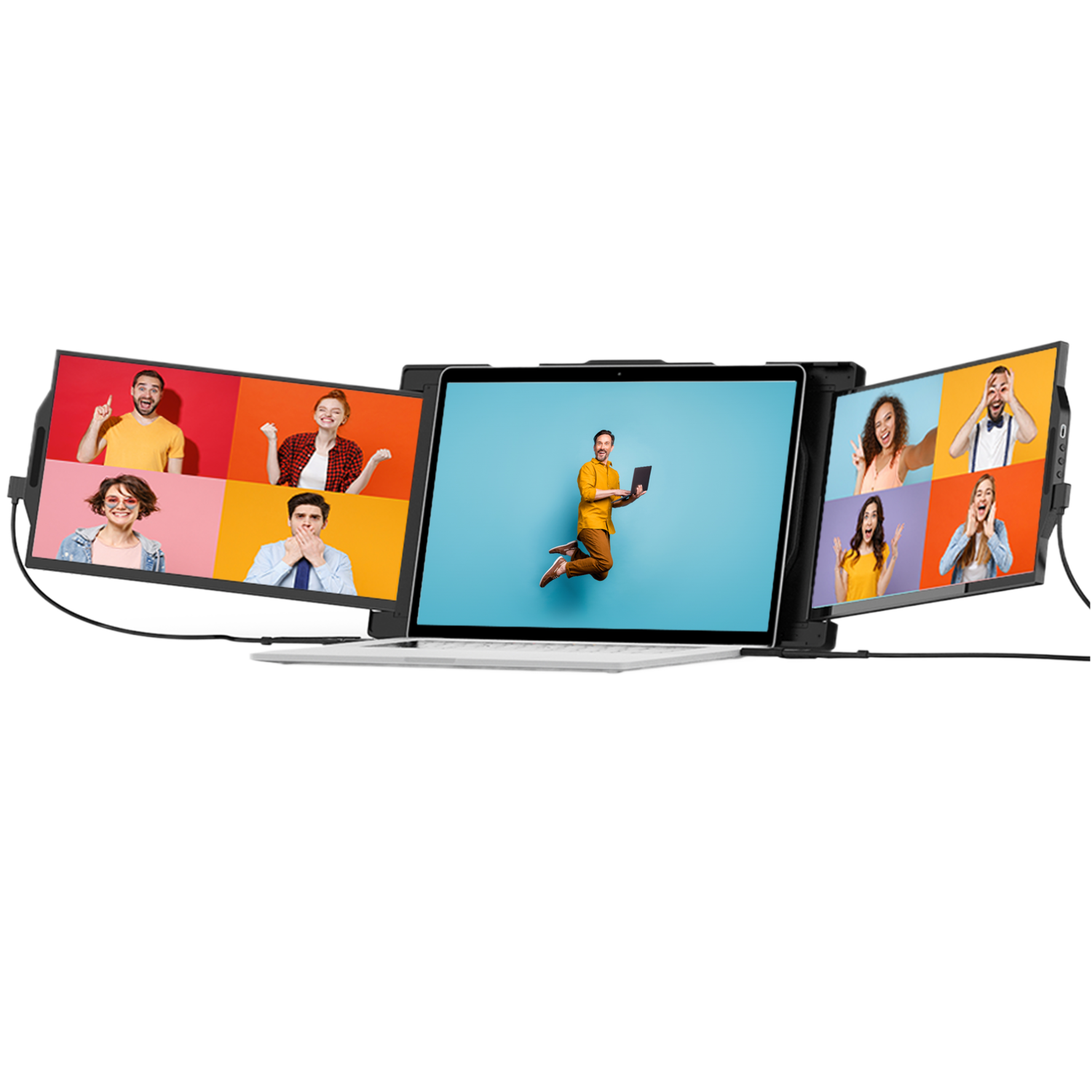 Mobile Pixels Mobile Pixels Trio Max 2.0 (tri-screen) - Extra Laptopscherm 14 Inch 1920 X 1080 (full Hd)