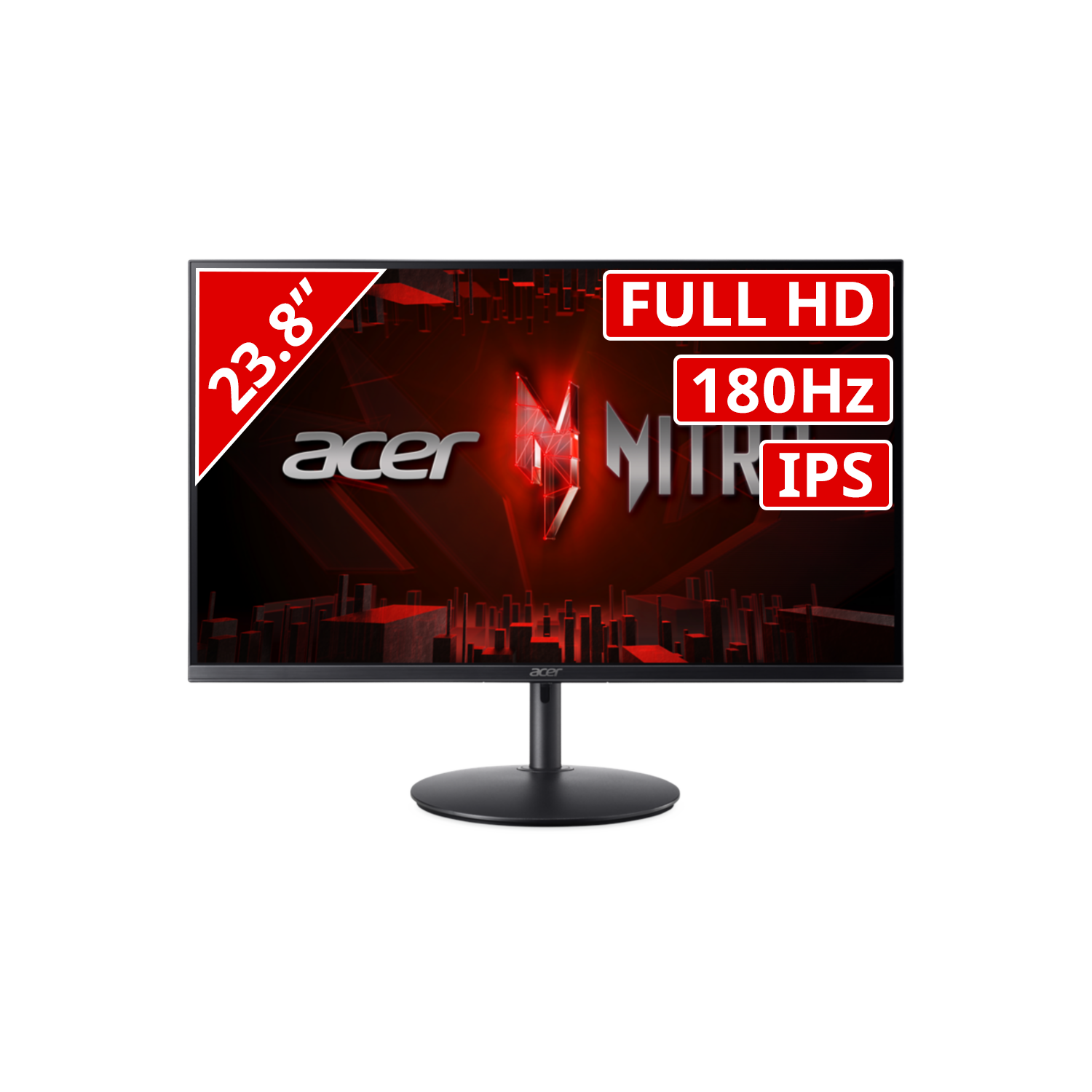 Acer Acer Nitro Xf240ym3biiph - 23.8 Inch 1920 X 1080 (full Hd) 1 Ms 180 Hz