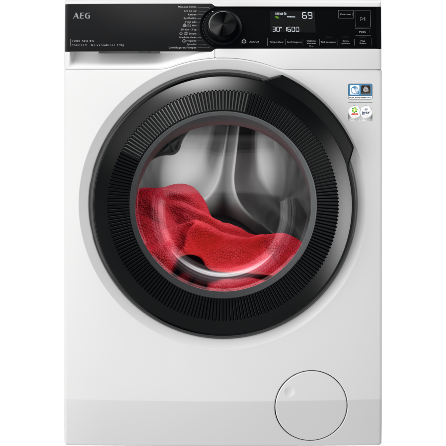 AEG AEG Lr7696ud4 Prosteam - Wasmachine Voorlader 9 Kg 1600 Rpm 76 Db