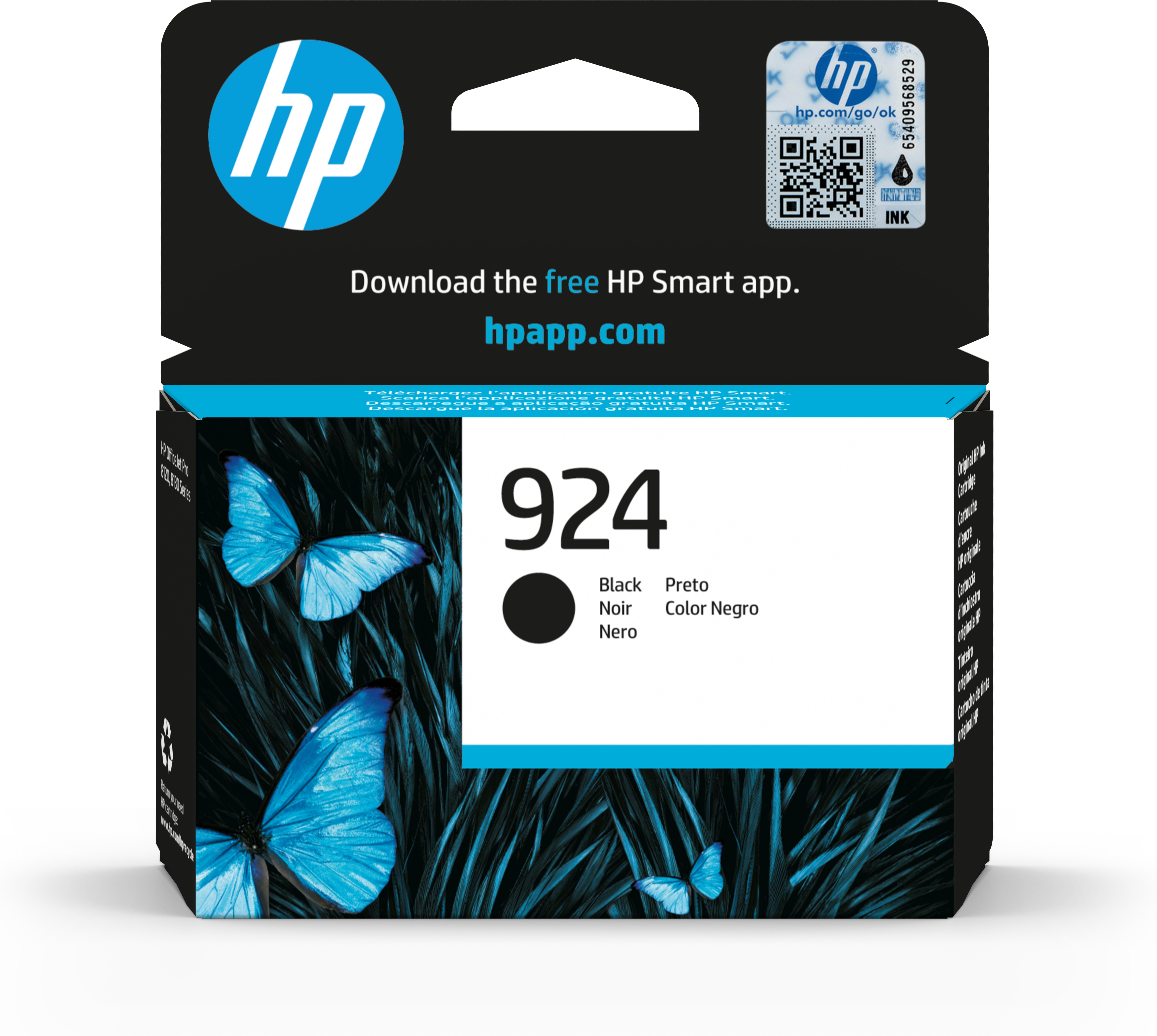 HP HP 924 Originele Zwarte Inktcartridge Zwart