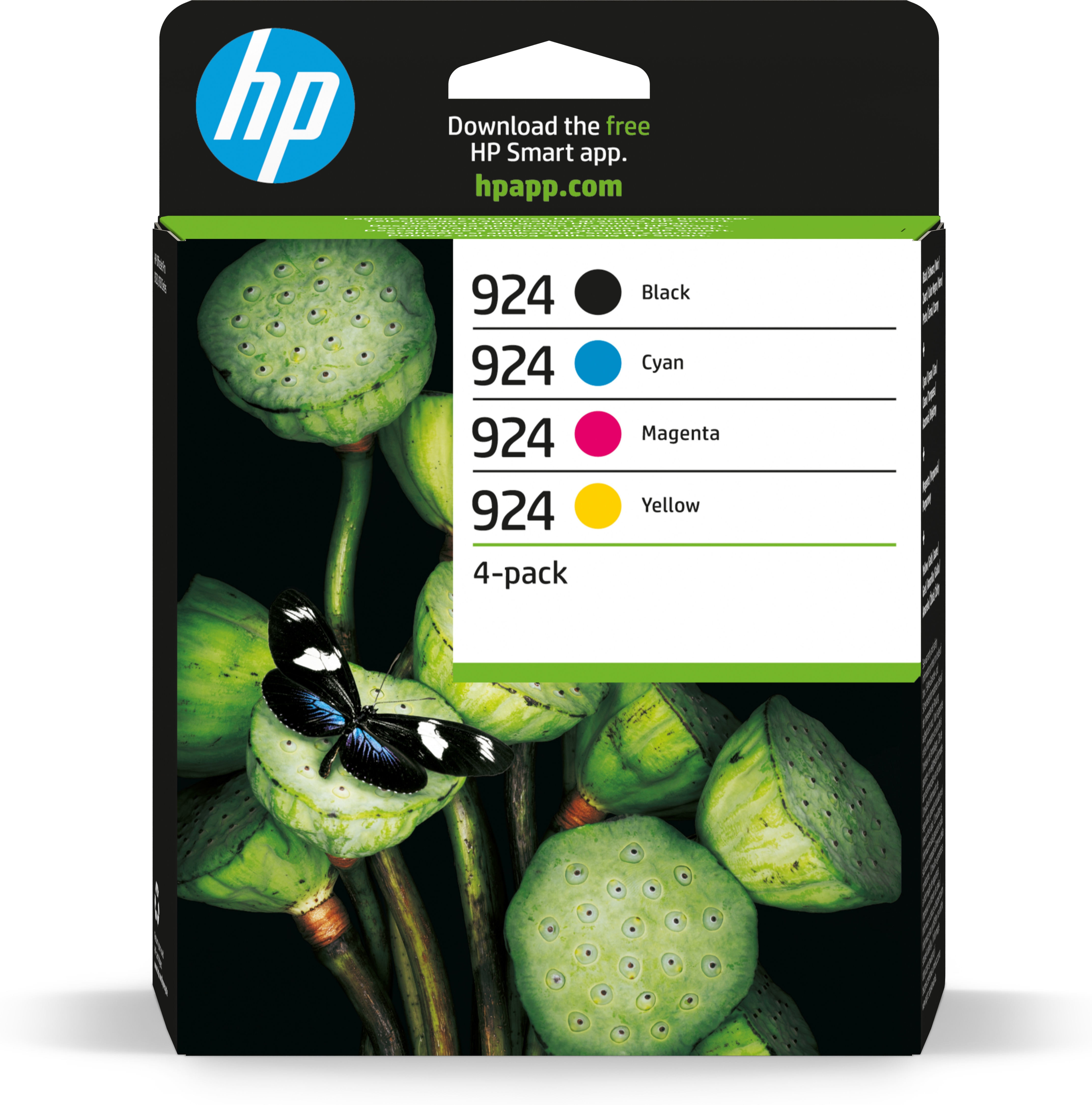 HP HP 924 Originele Cmyk-inktcartridge 4 Stuks Zwart Cyaan Magenta Geel