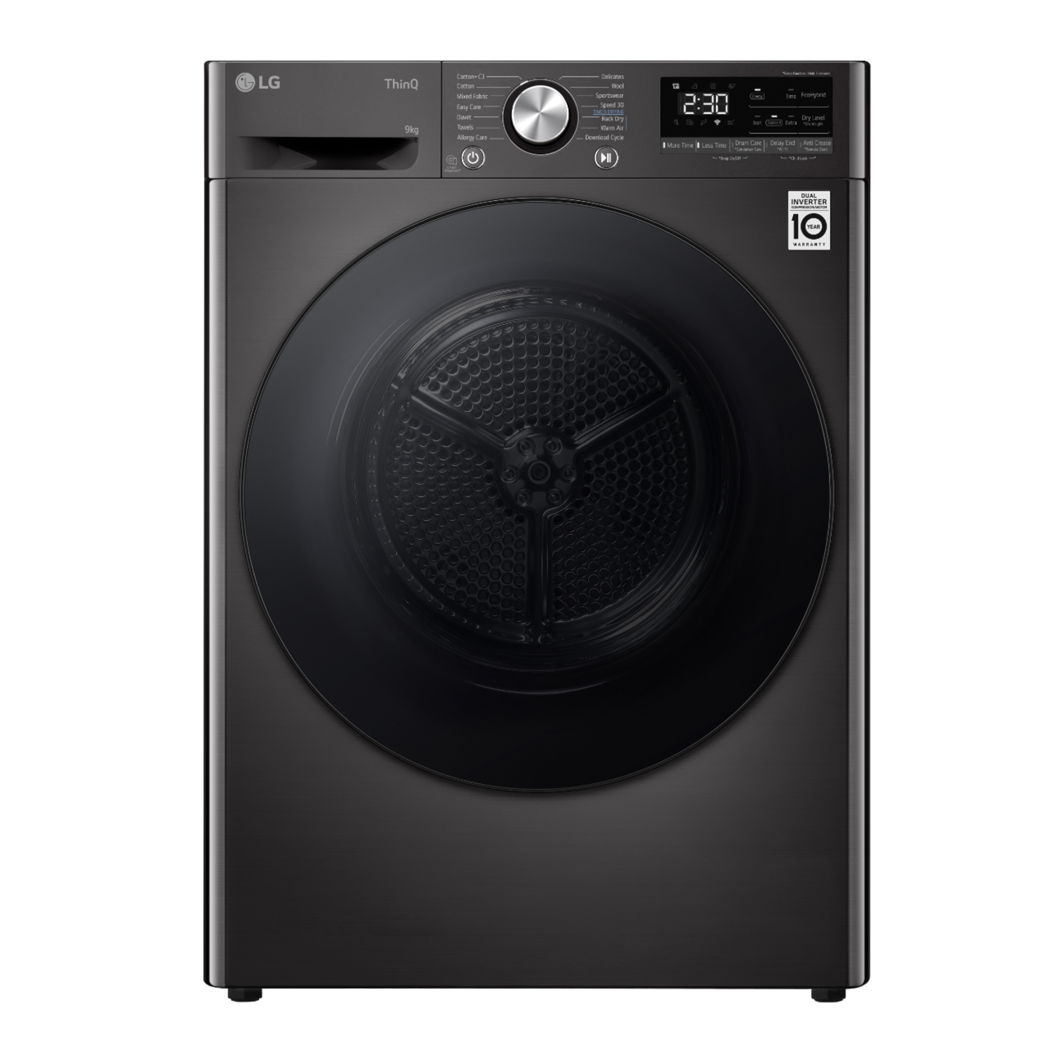 LG LG Rh90v9zven - Warmtepompdroger 9 Kg 62 Db Energielabel C