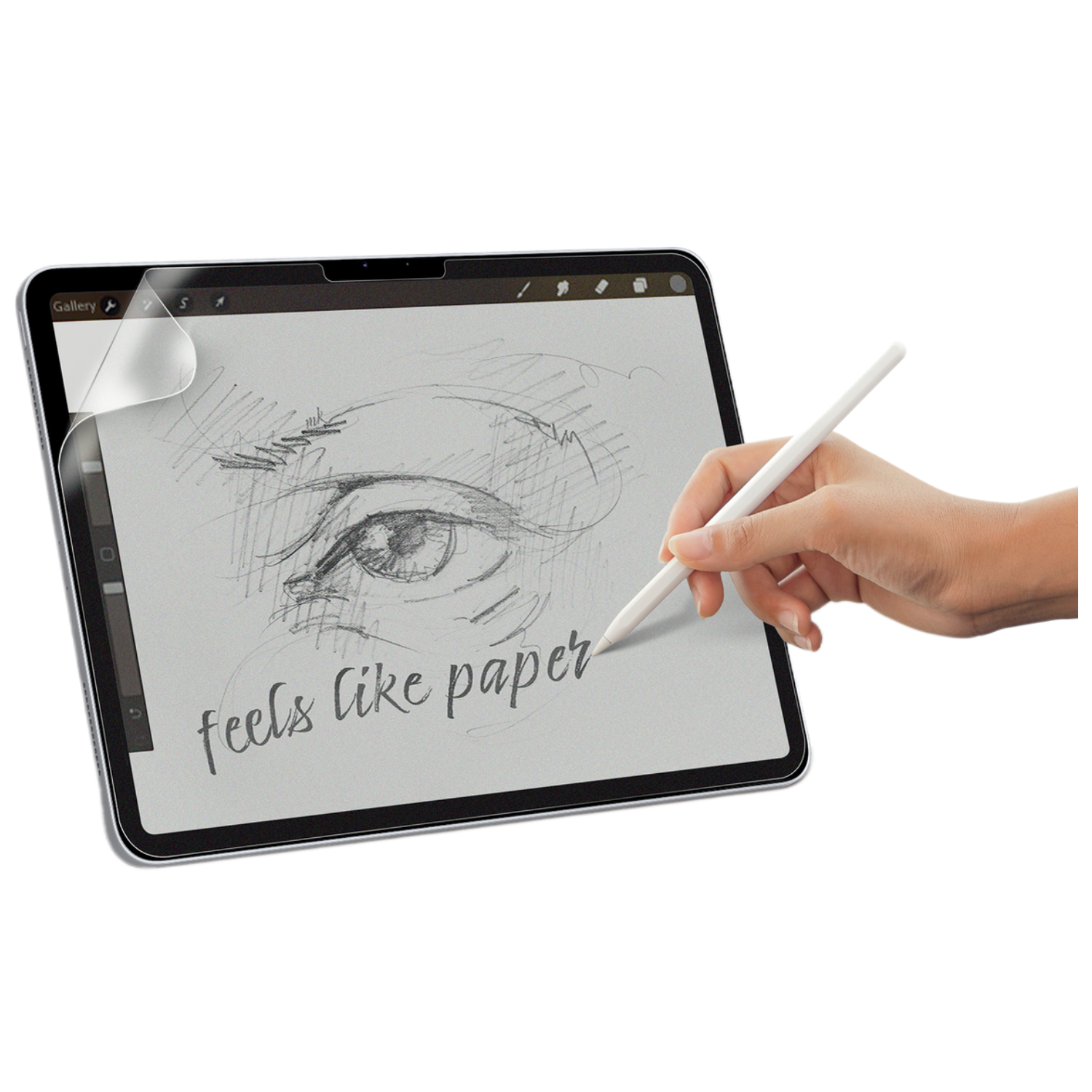 ISY ISY Ipg 6208 Paperfeel Schermbeschermer Voor Apple Ipad Pro 11" Transparant